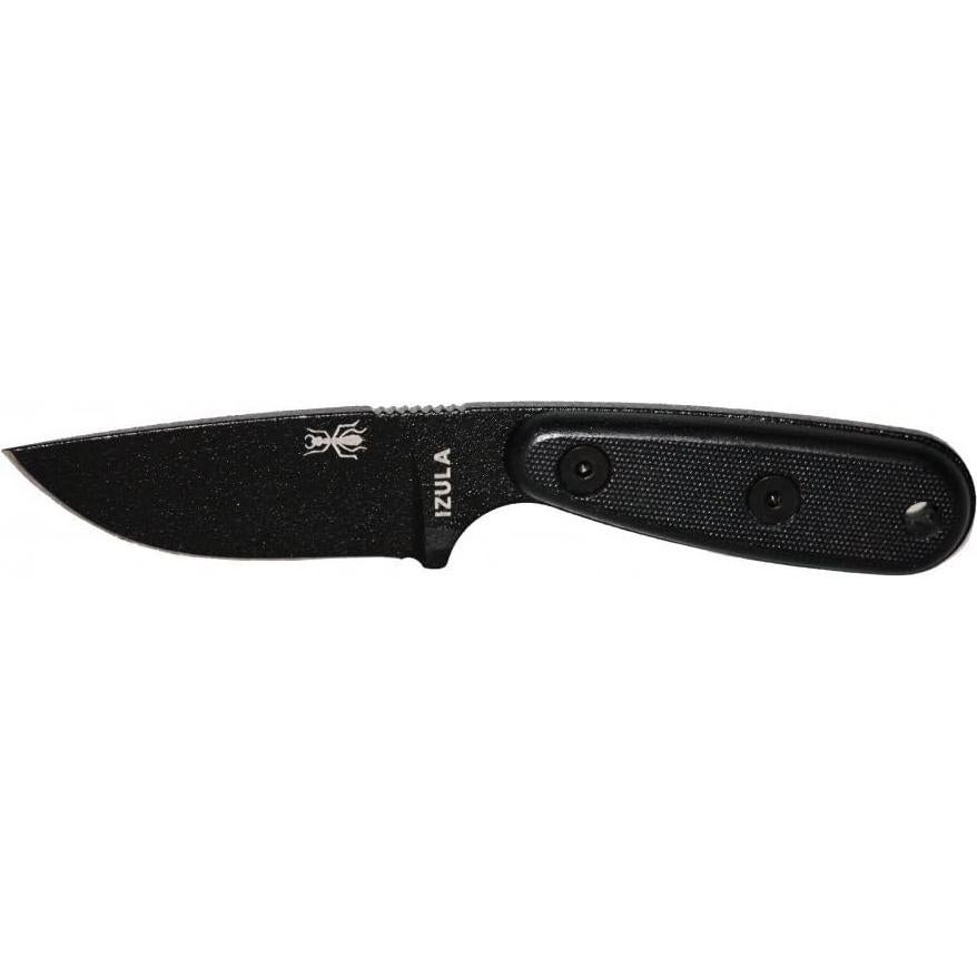 Cuchillo ESEE Izula Fijo con Funda y Kit de Supervivencia Negro