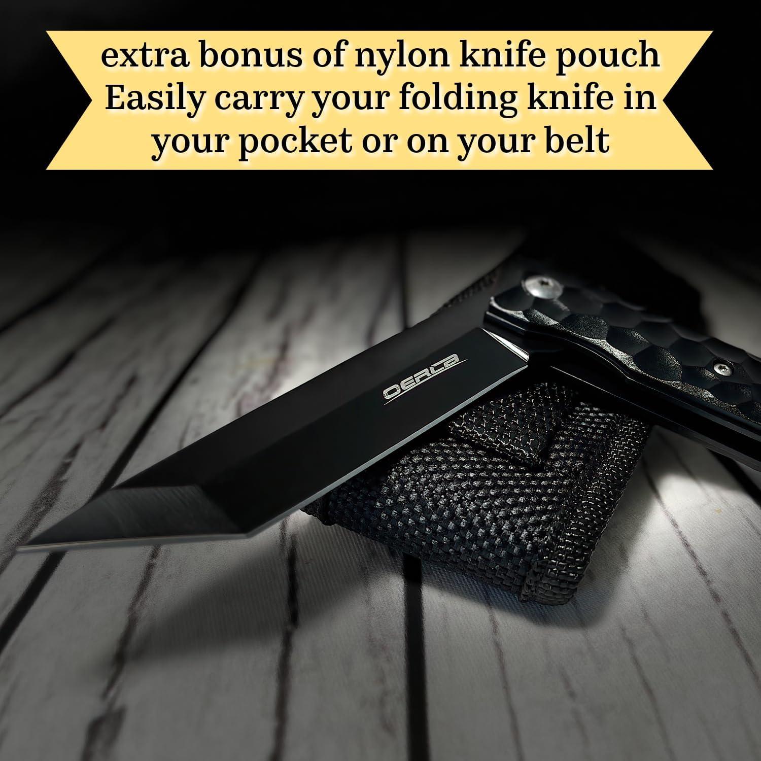 Cuchillo Plegable OERLA OL-006B Tanto Aluminio EDC 213mm