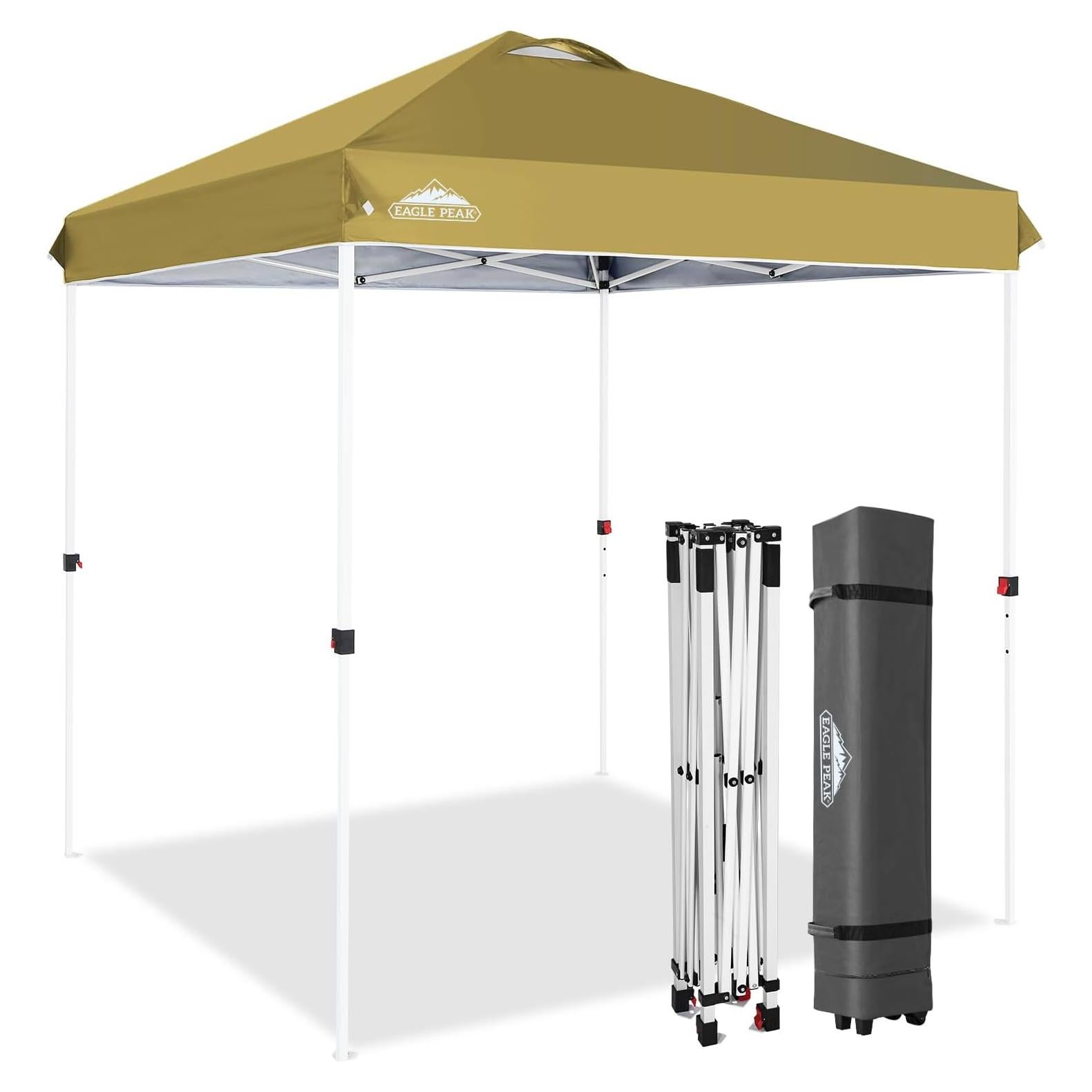 Tienda Canopy Pop Up EAGLE PEAK 2x2 m Beige con Ruedas