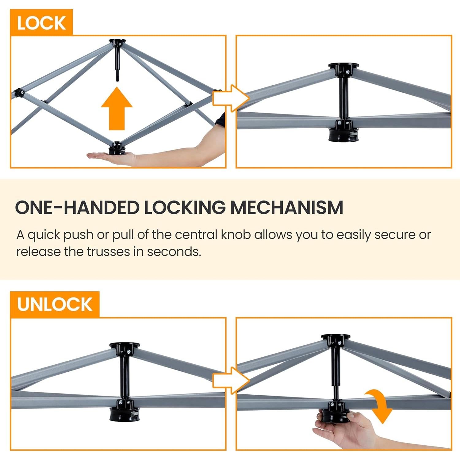 Carpa Plegable Pop Up Yaheetech 2.44x2.44m Blanca con Mochila