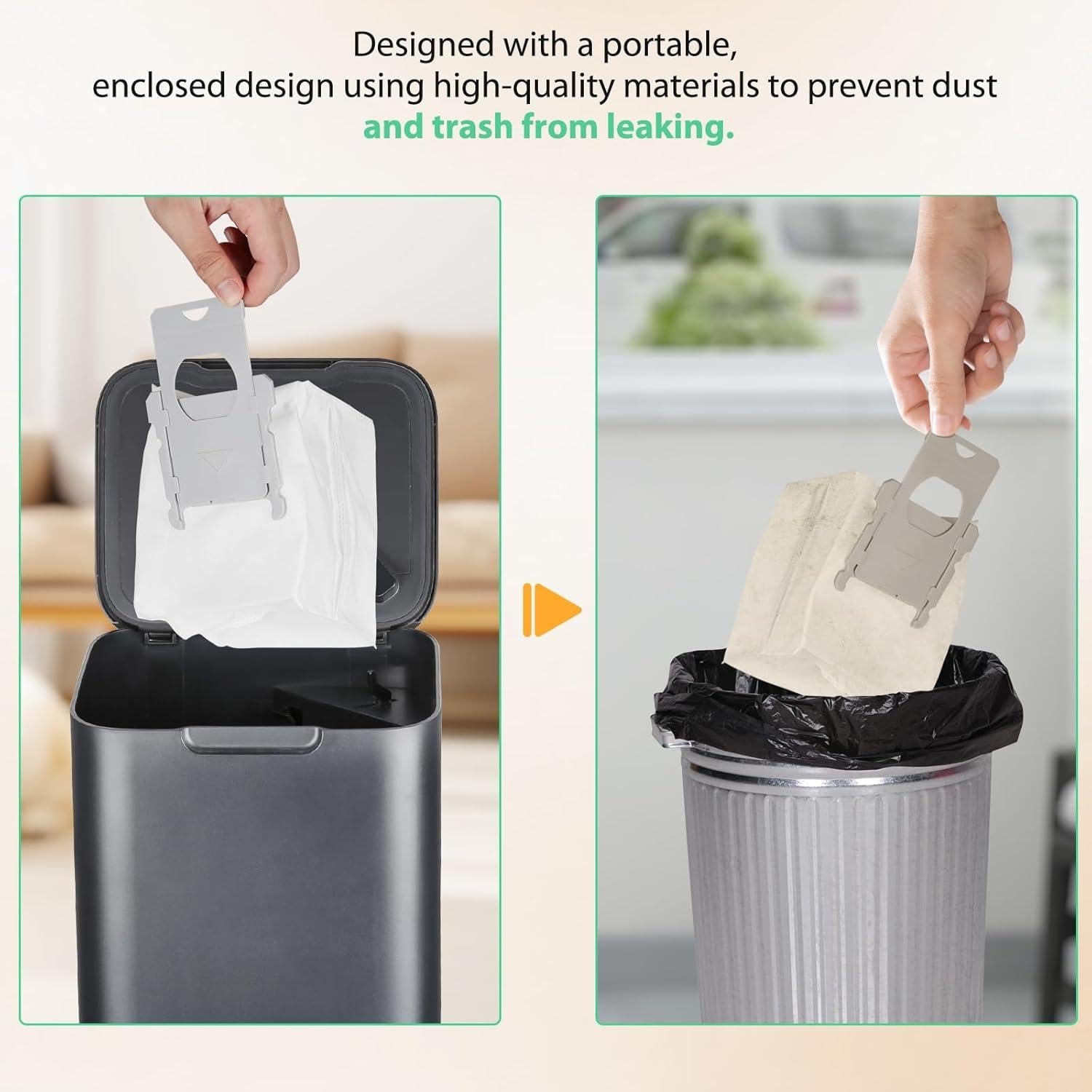 Paquete de 6 Bolsas de Aspiradora MATFORCA para Roomba i7+ y más