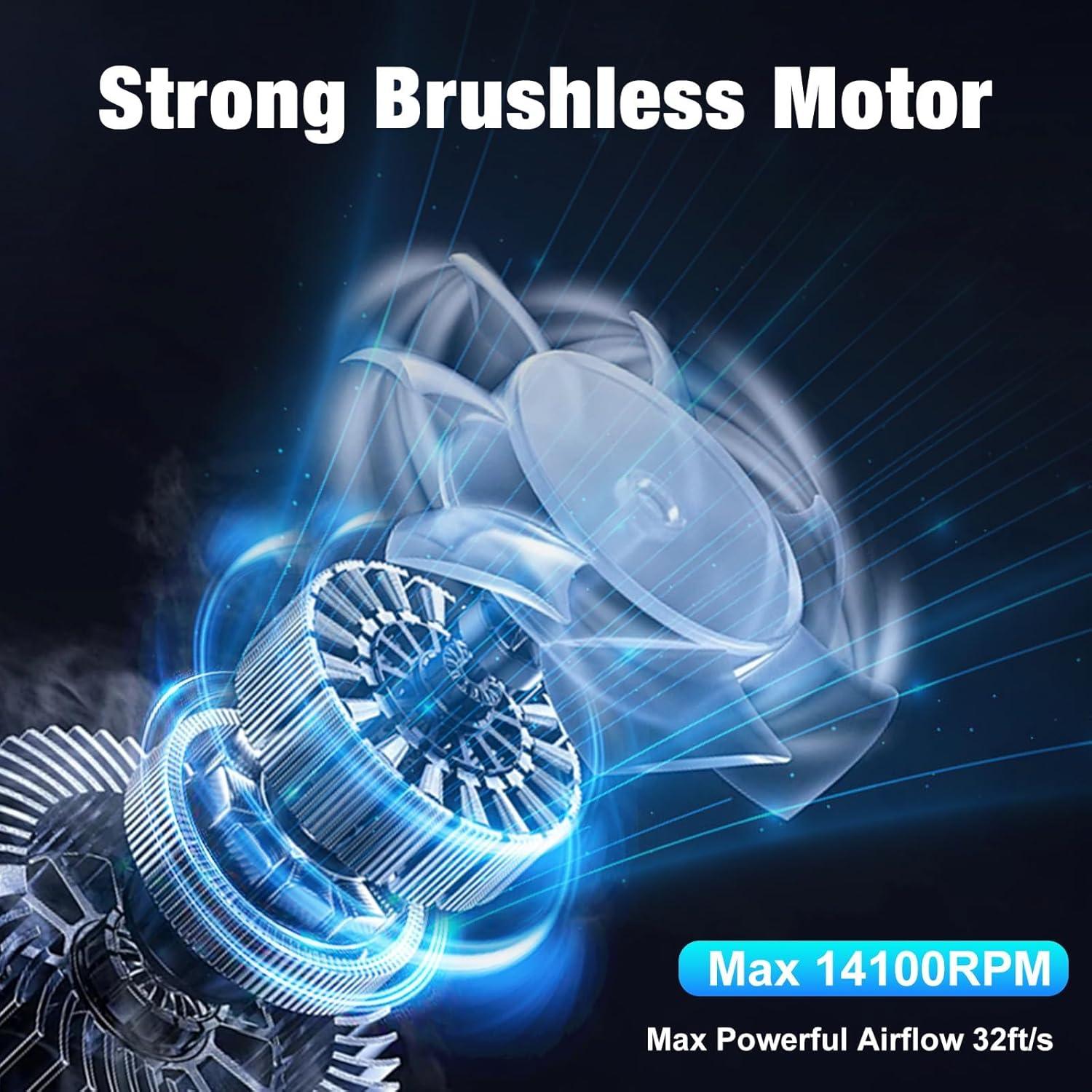 Ventilador de Cintura Portátil Trekkinglamb 8000mAh 3 Velocidades