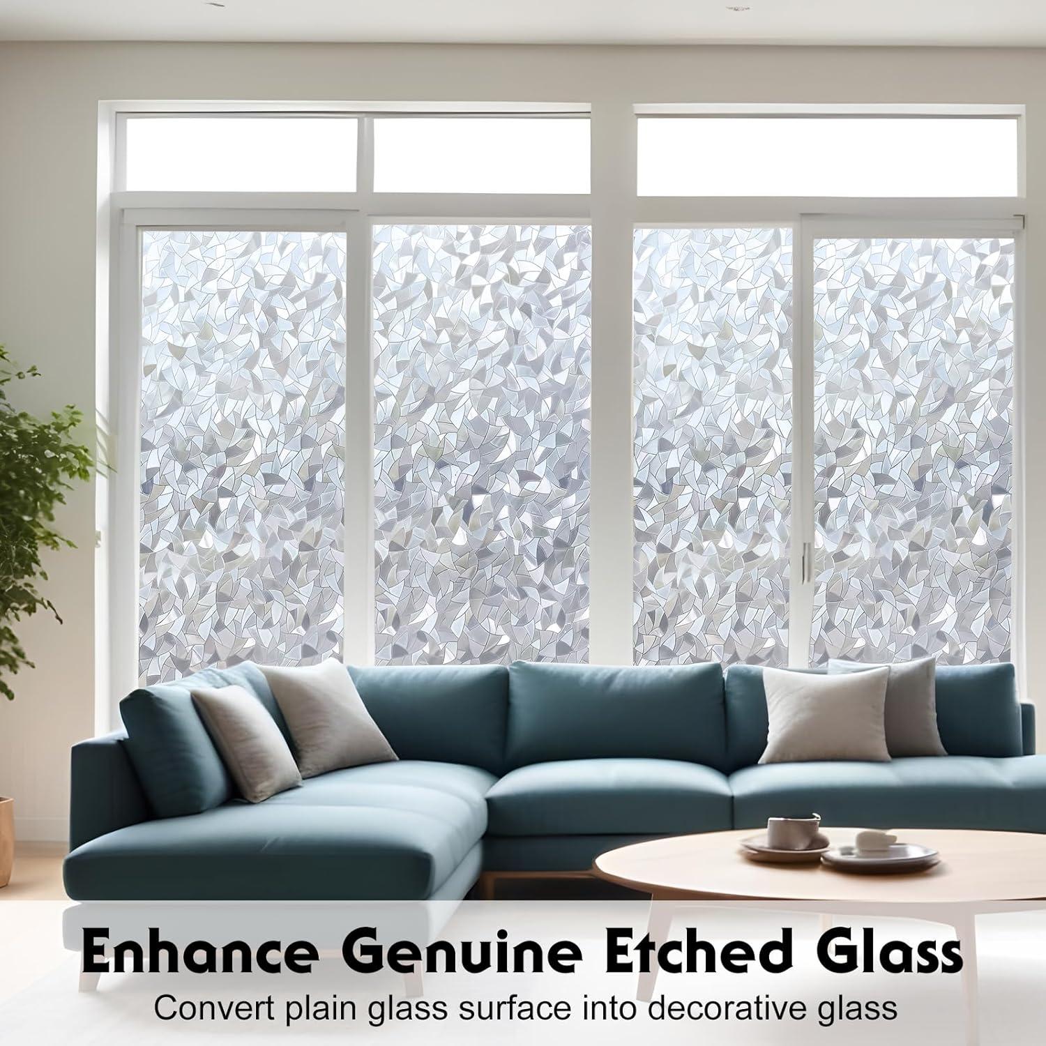 Película de Privacidad Volcanics 44.5x199.8 cm Geométrica