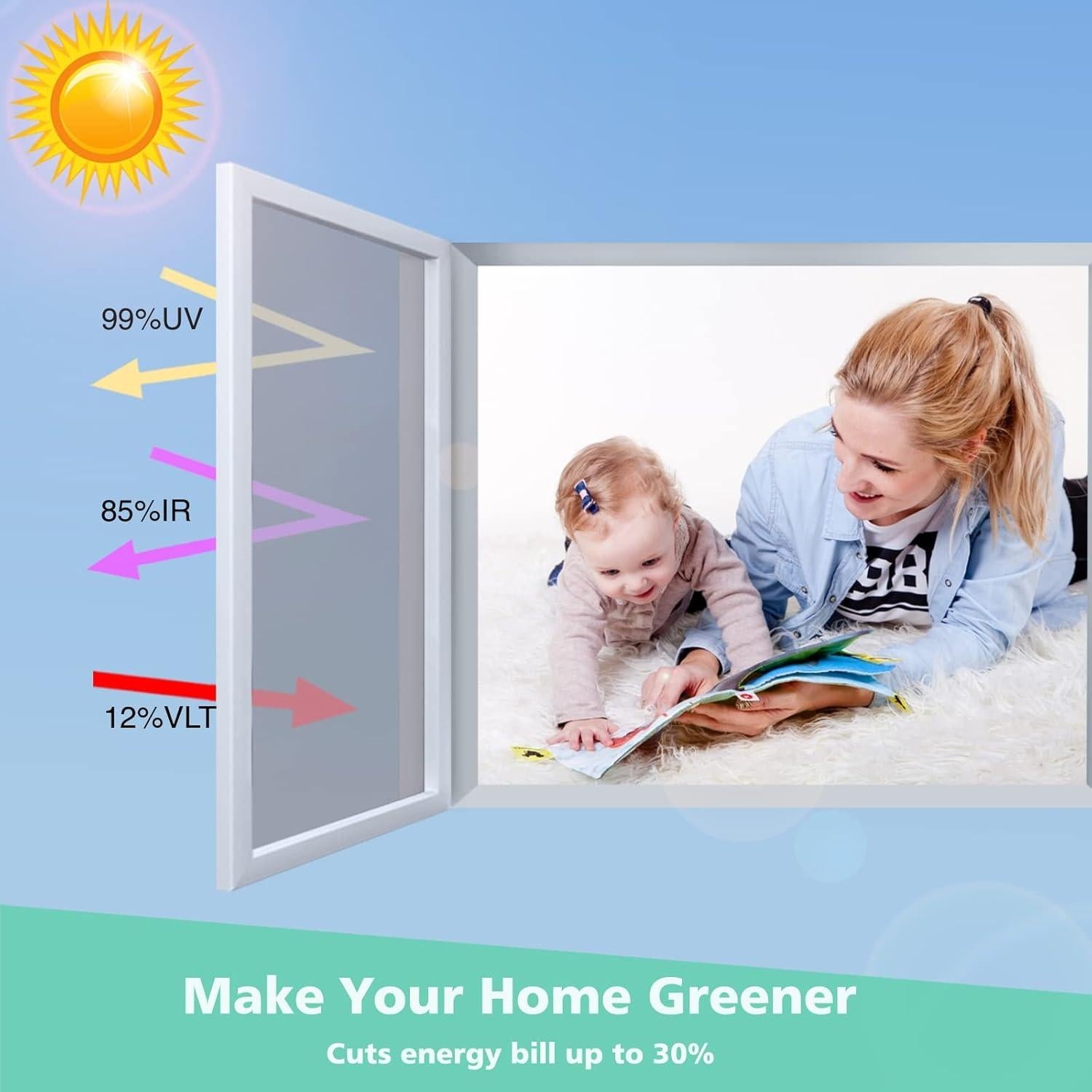 Película de Privacidad de Ventana Volcanics 44.5x200 cm Negro Plateado