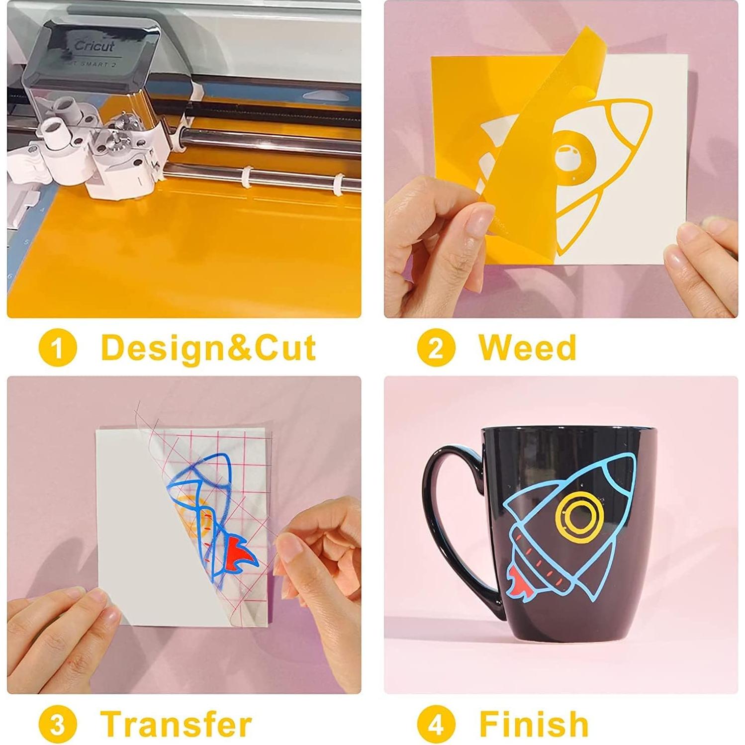 Vinilo Permanente Lya Vinyl 125 Hojas 30.48x30.48cm para Cricut