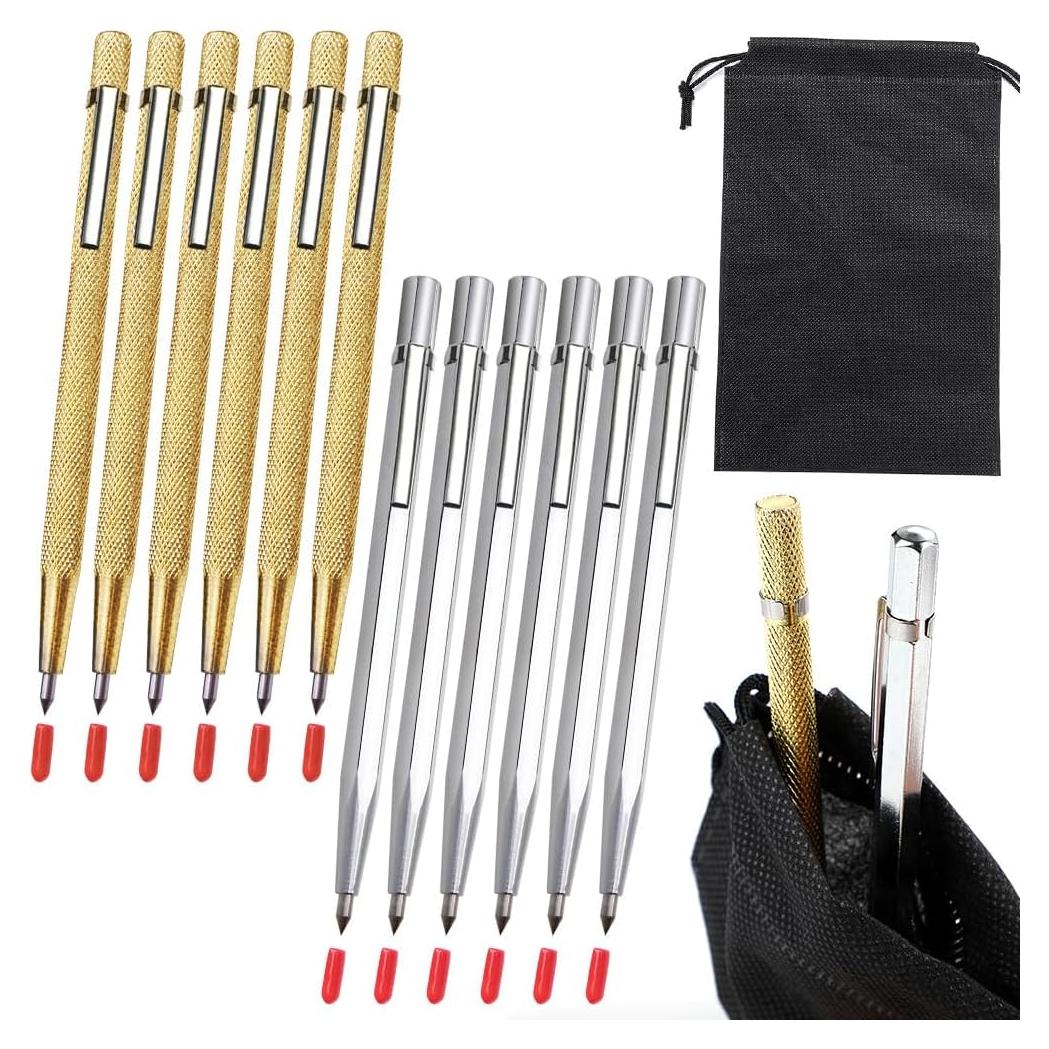 Bolígrafo de Grabado TORINALITAL 12 Pcs Carburo Tungsteno