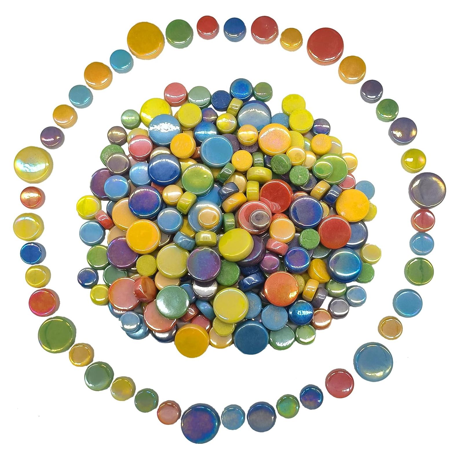 Azulejos de mosaico EDFLIFE 500g para manualidades coloridos