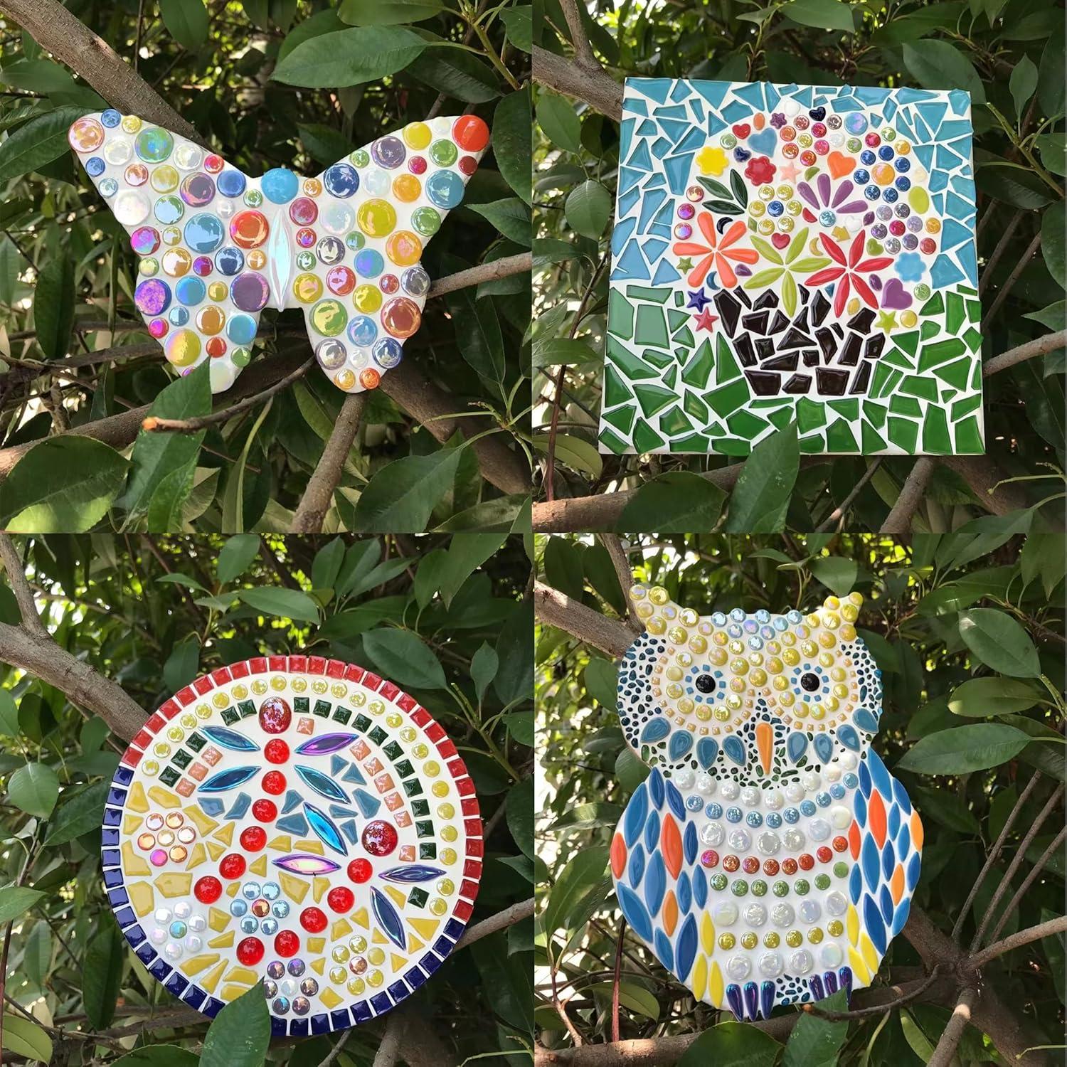 Azulejos de mosaico EDFLIFE 500g para manualidades coloridos