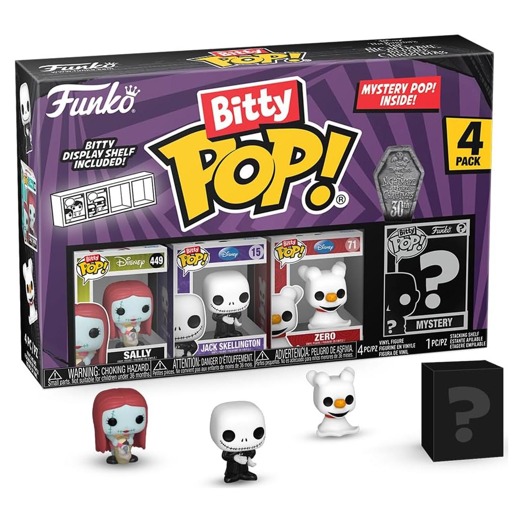 Funko Bitty Pop El extraño mundo de Jack - Pack 4 figuras