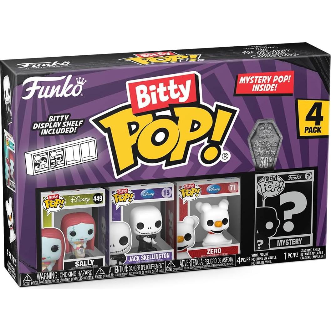 Funko Bitty Pop El extraño mundo de Jack - Pack 4 figuras