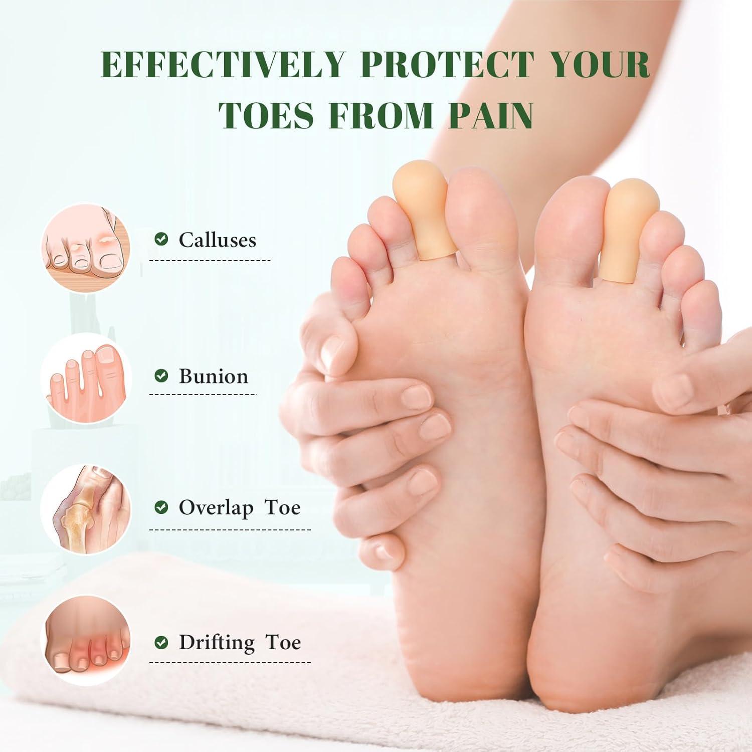 Protector de Dedos de Gel Bukihome - 8 Pcs Tamaño Mediano