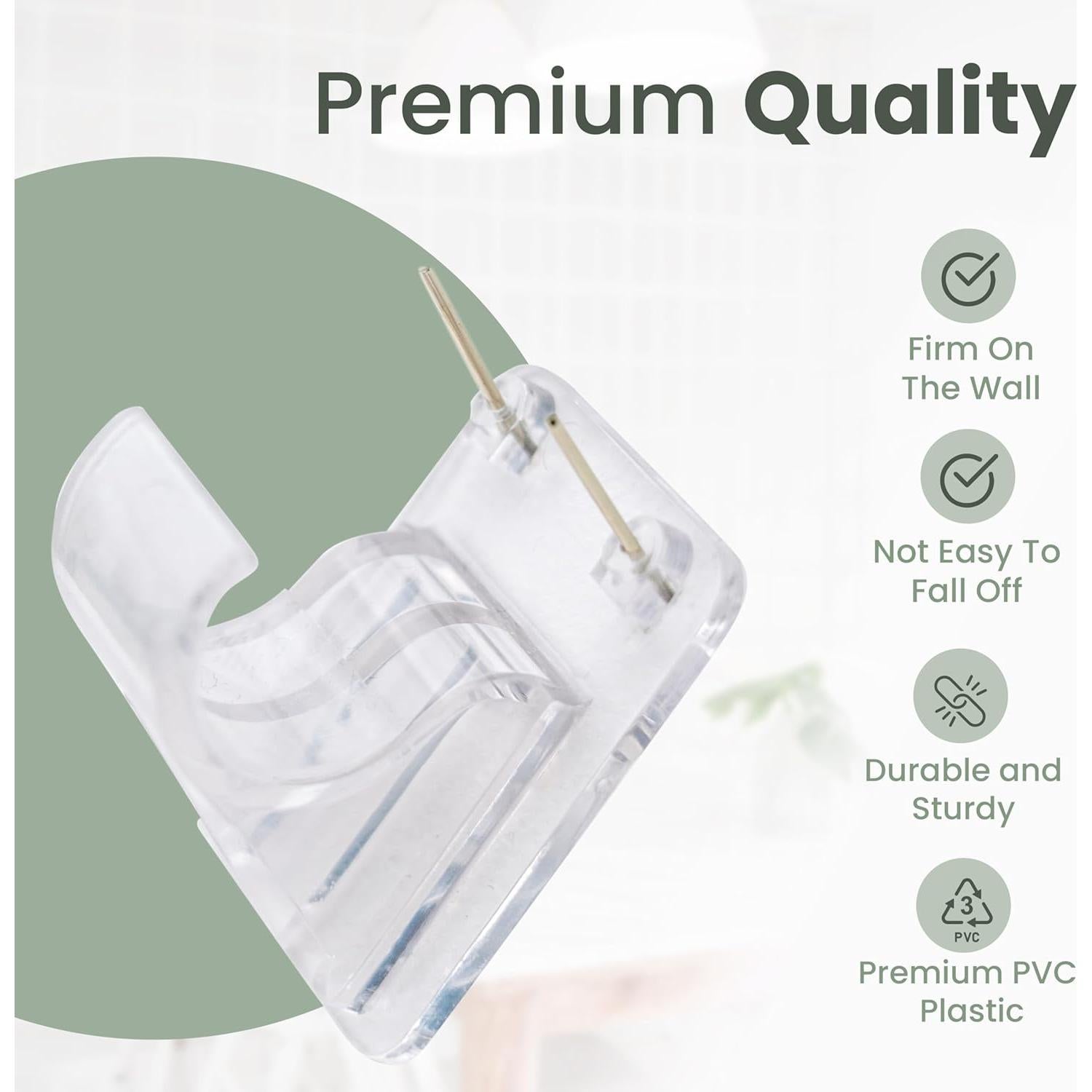 Soportes de Varilla de Cortina Pinmount 2 Piezas 9.07 kg