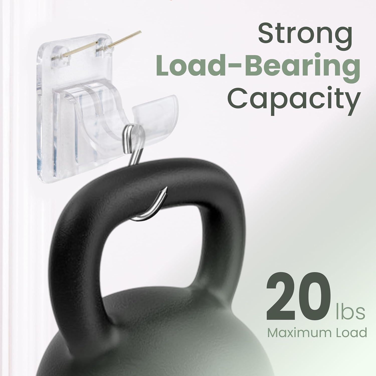 Soportes de Varilla de Cortina Pinmount 2 Piezas 9.07 kg