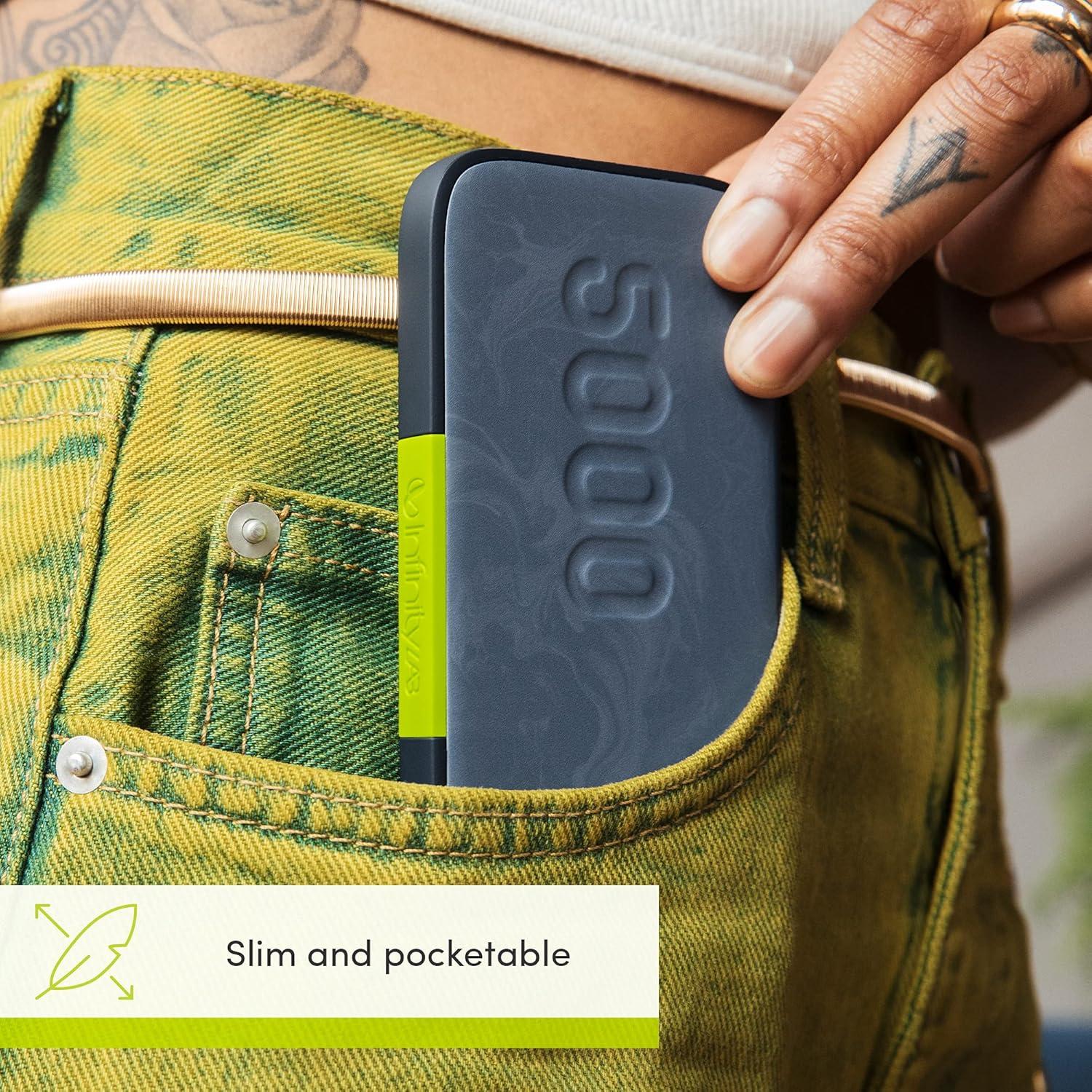 Batería portátil inalámbrica InfinityLab InstantGo 5000mAh - Negro