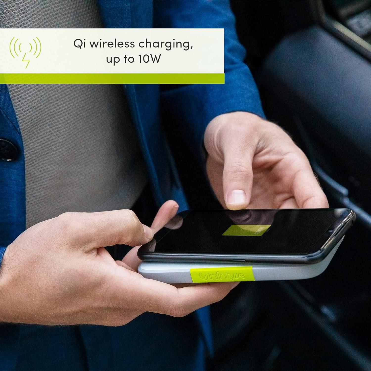 Batería portátil inalámbrica InfinityLab InstantGo 5000mAh - Negro