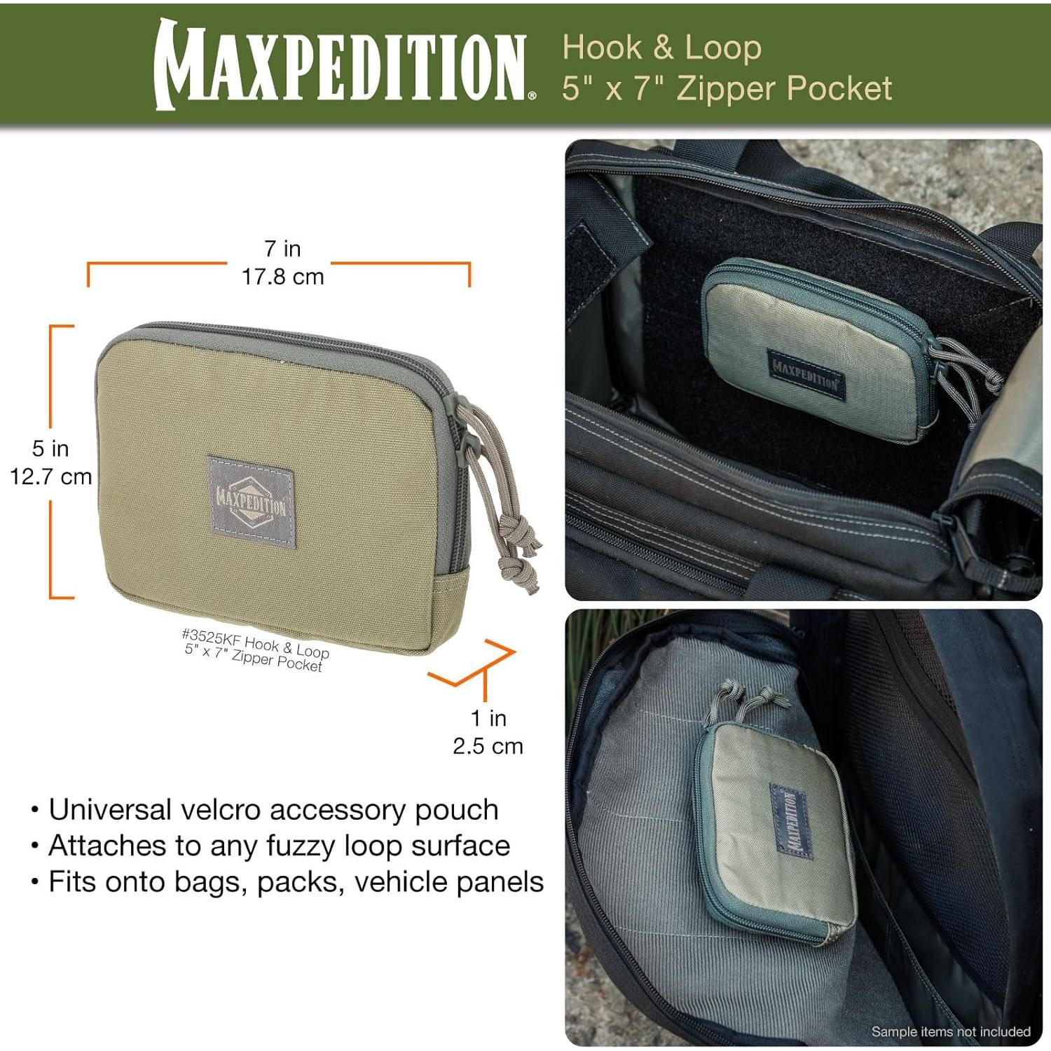 Cartera Maxpedition Spartan Hombre Nylon 17.8x12.7cm Caqui