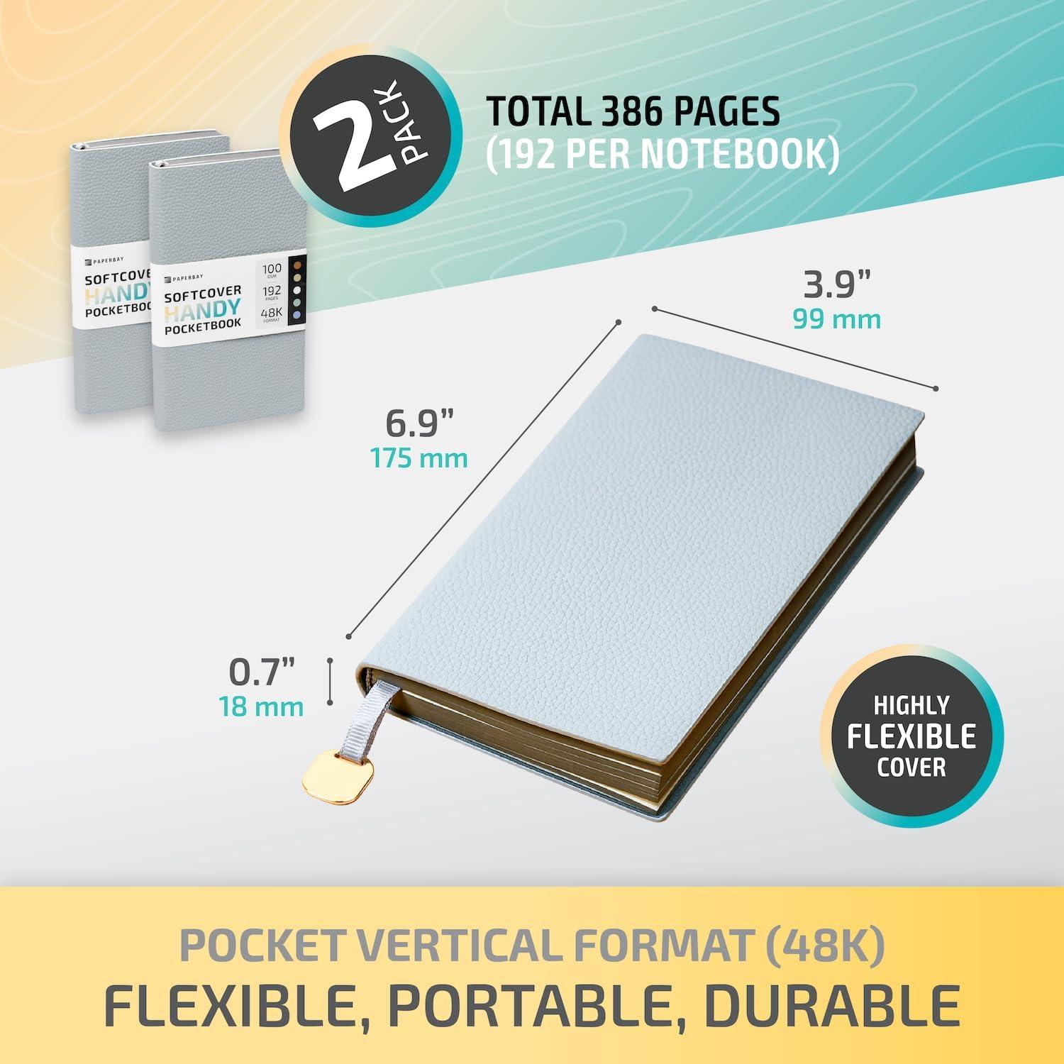 Conjunto de 2 Cuadernos de Tapa Blanda PAPERBAY Beige-Marrón