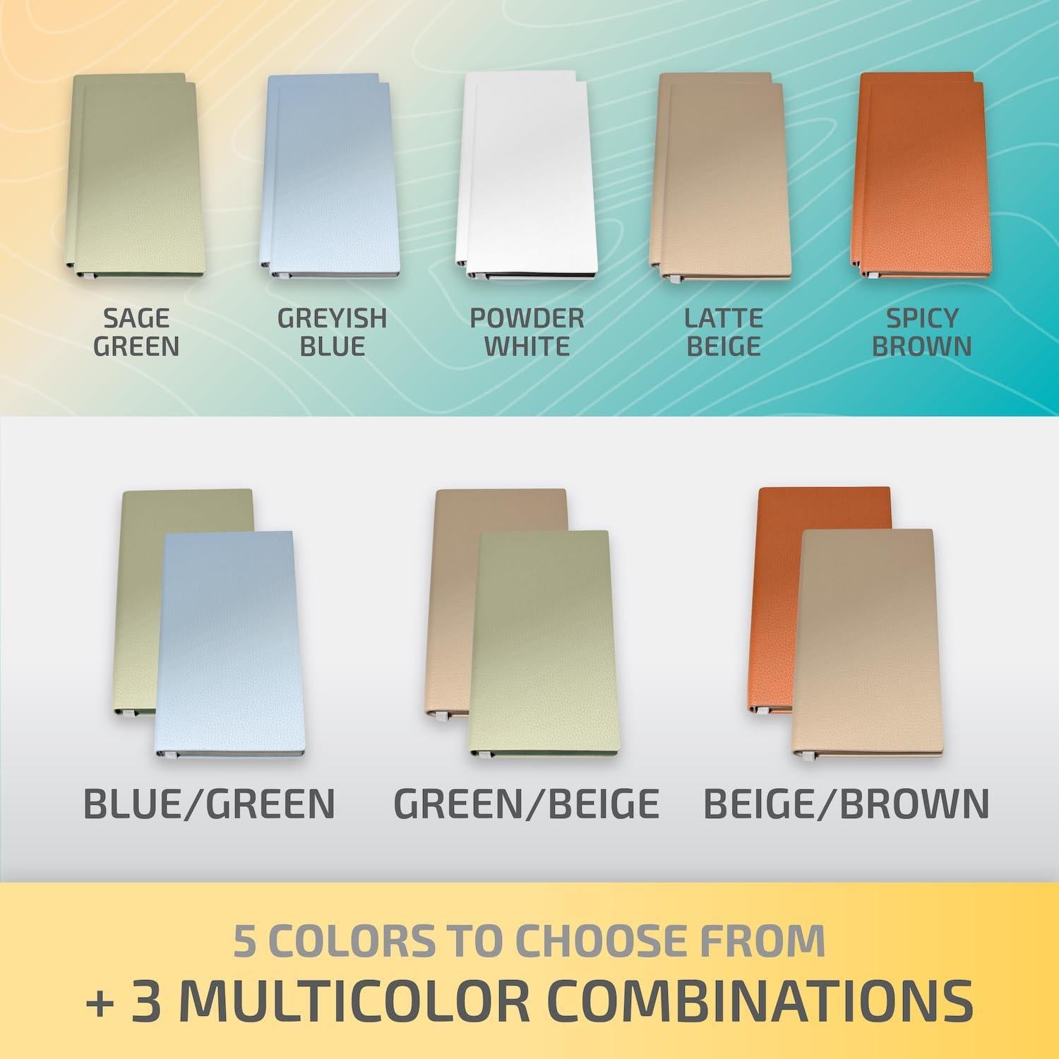 Conjunto de 2 Cuadernos de Tapa Blanda PAPERBAY Beige-Marrón