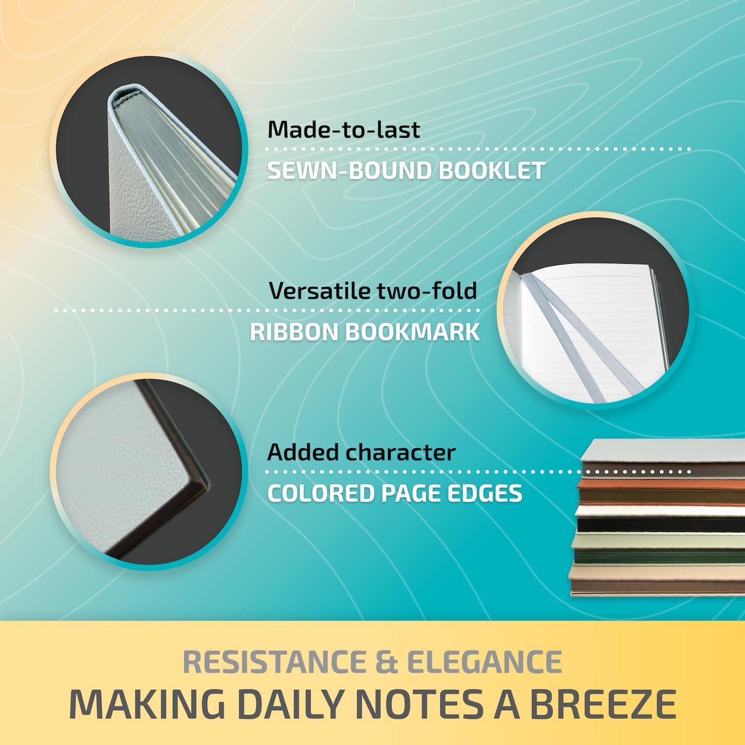 Conjunto de 2 Cuadernos de Tapa Blanda PAPERBAY Beige-Marrón