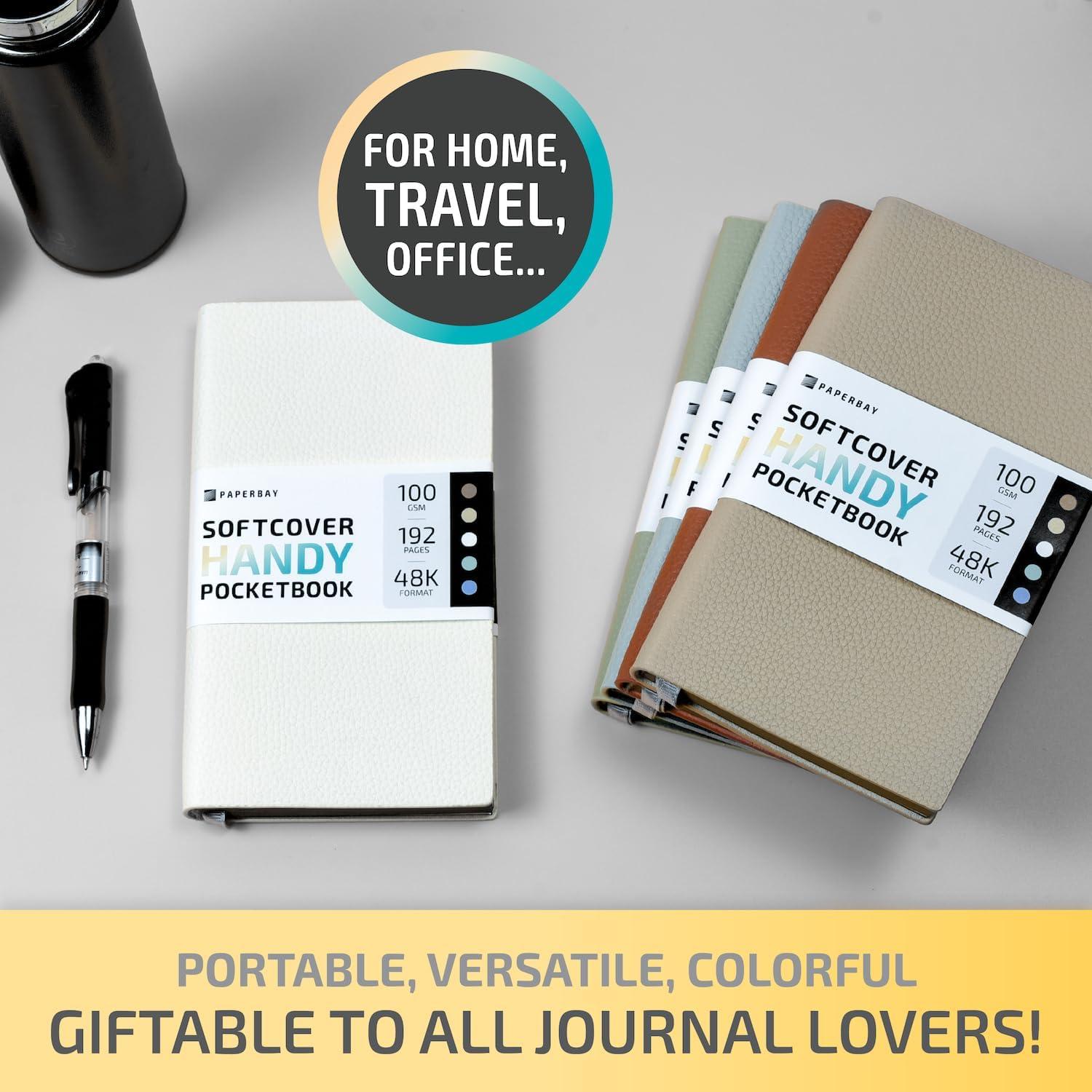 Conjunto de 2 Cuadernos de Tapa Blanda PAPERBAY Beige-Marrón