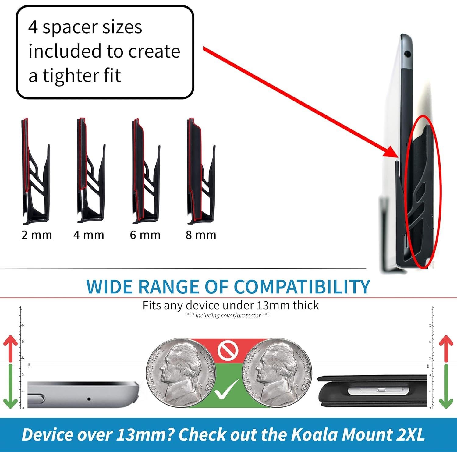 Soporte Universal Dockem Koala Mount 2.0 para Smartphone y Tableta Negro