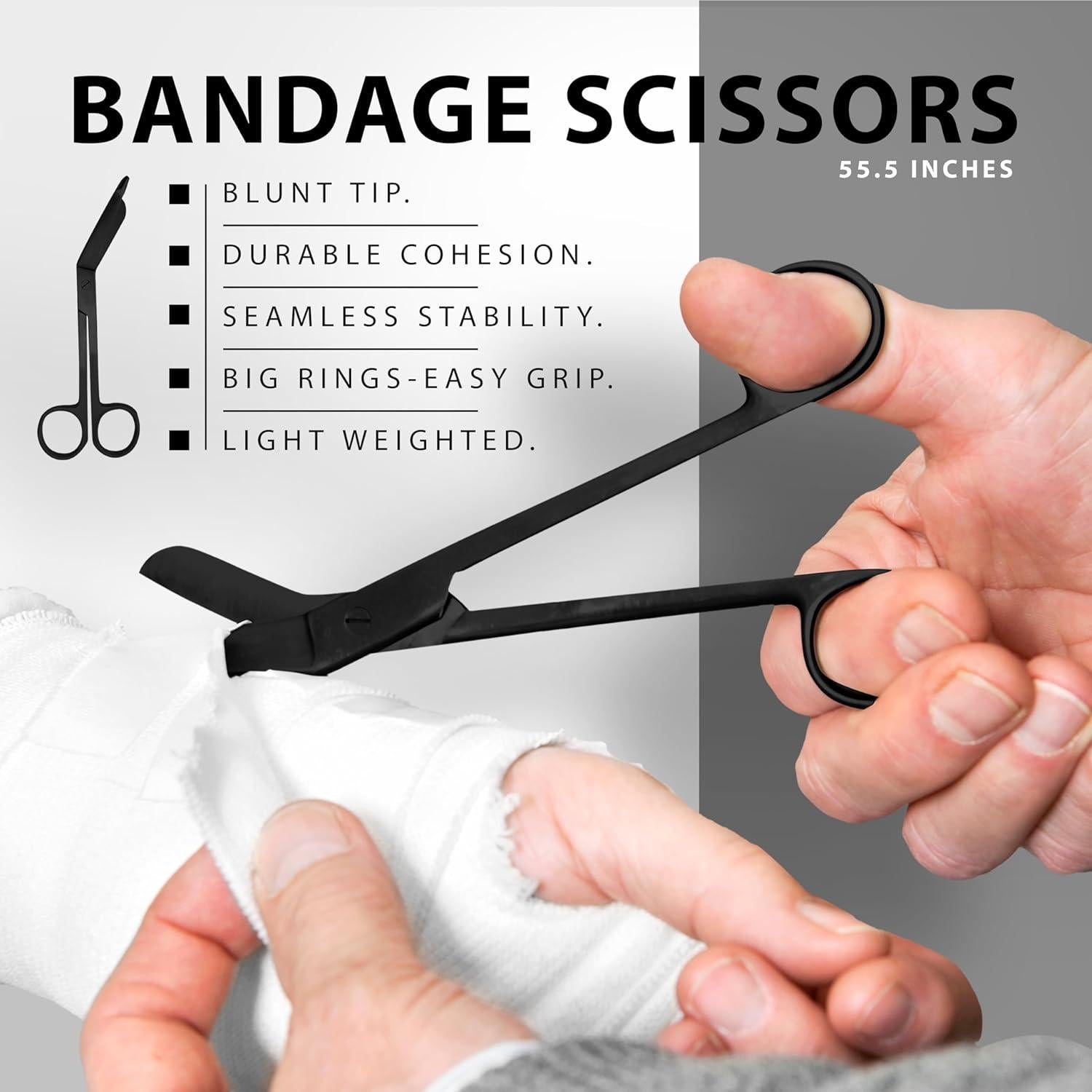 Kit Diagnóstico Táctico Negro Premium 7 Piezas ASA Techmed