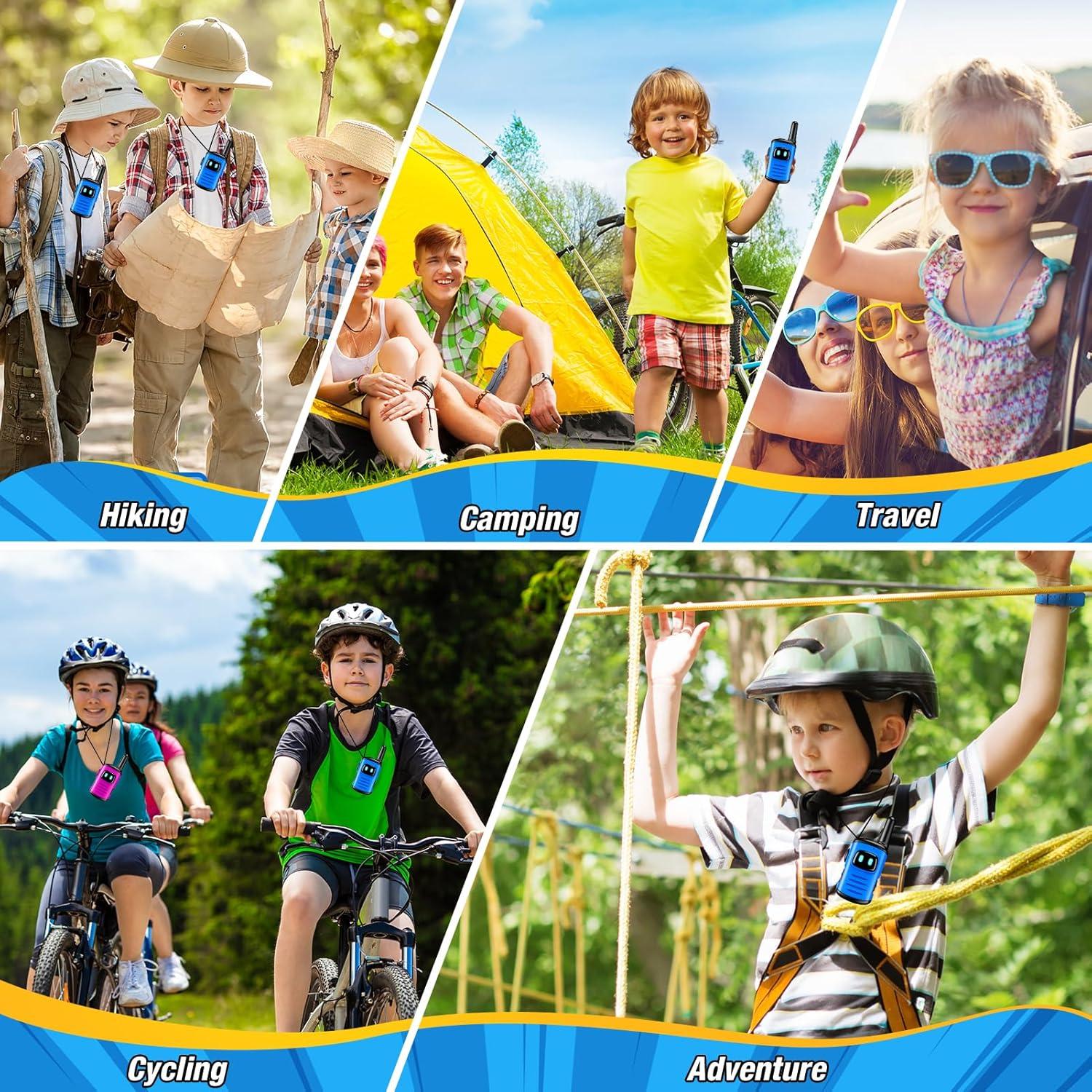 Walkie Talkies Recargables para Niños Webspidee - 2 Paquete