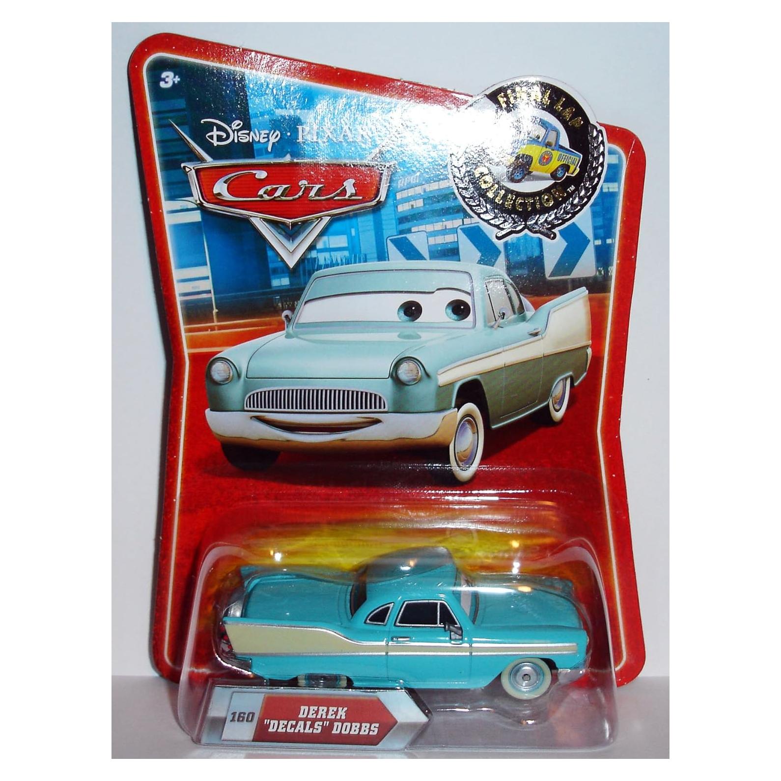 Coche de Metal Fundido Disney Pixar CARS Derek Decals 9.5 cm
