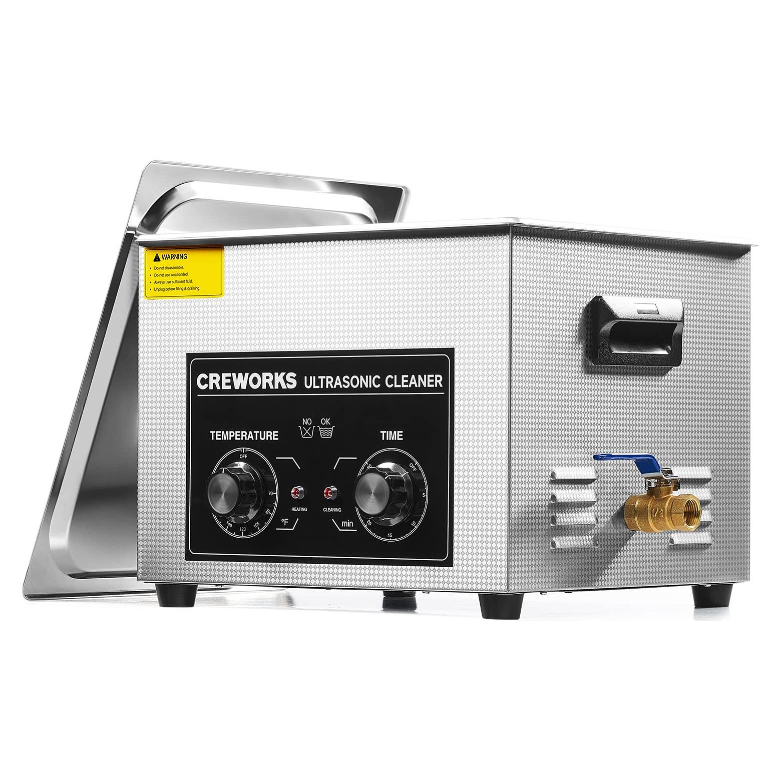 Limpiador Ultrasónico CREWORKS 15L 760W Digital con Calentador
