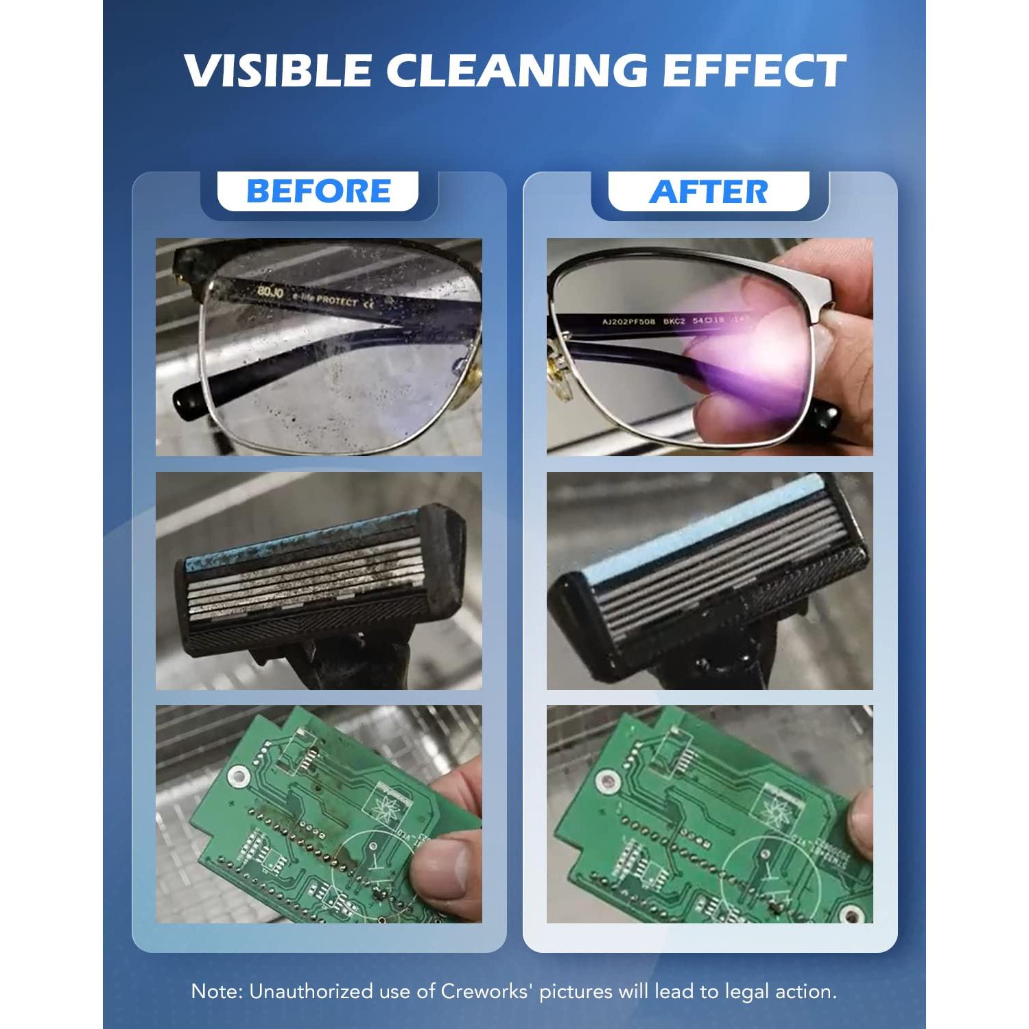 Limpiador Ultrasónico CREWORKS 15L 760W Digital con Calentador