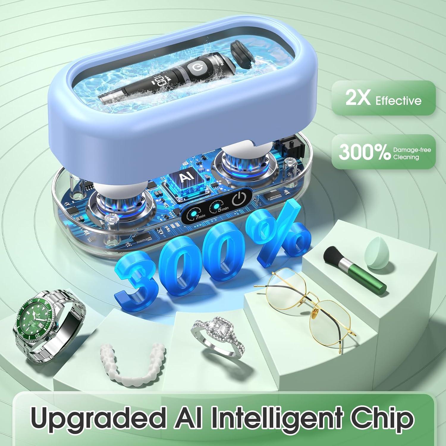 Limpiador Ultrasónico Profesional de Joyas 50KHz Acero Inoxidable