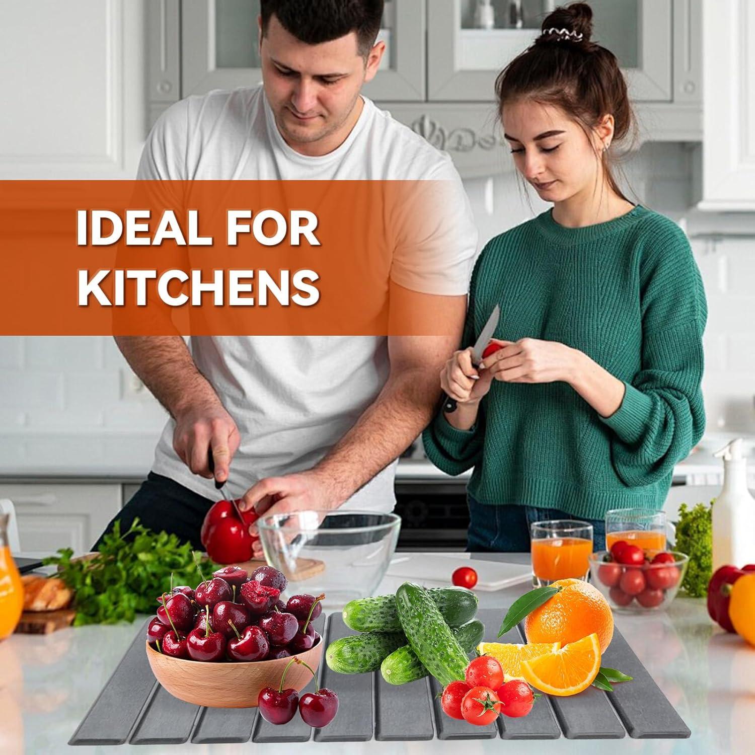 Alfombrilla de Secado de Piedra Diatomácea Lipmo 61x41 cm Gris