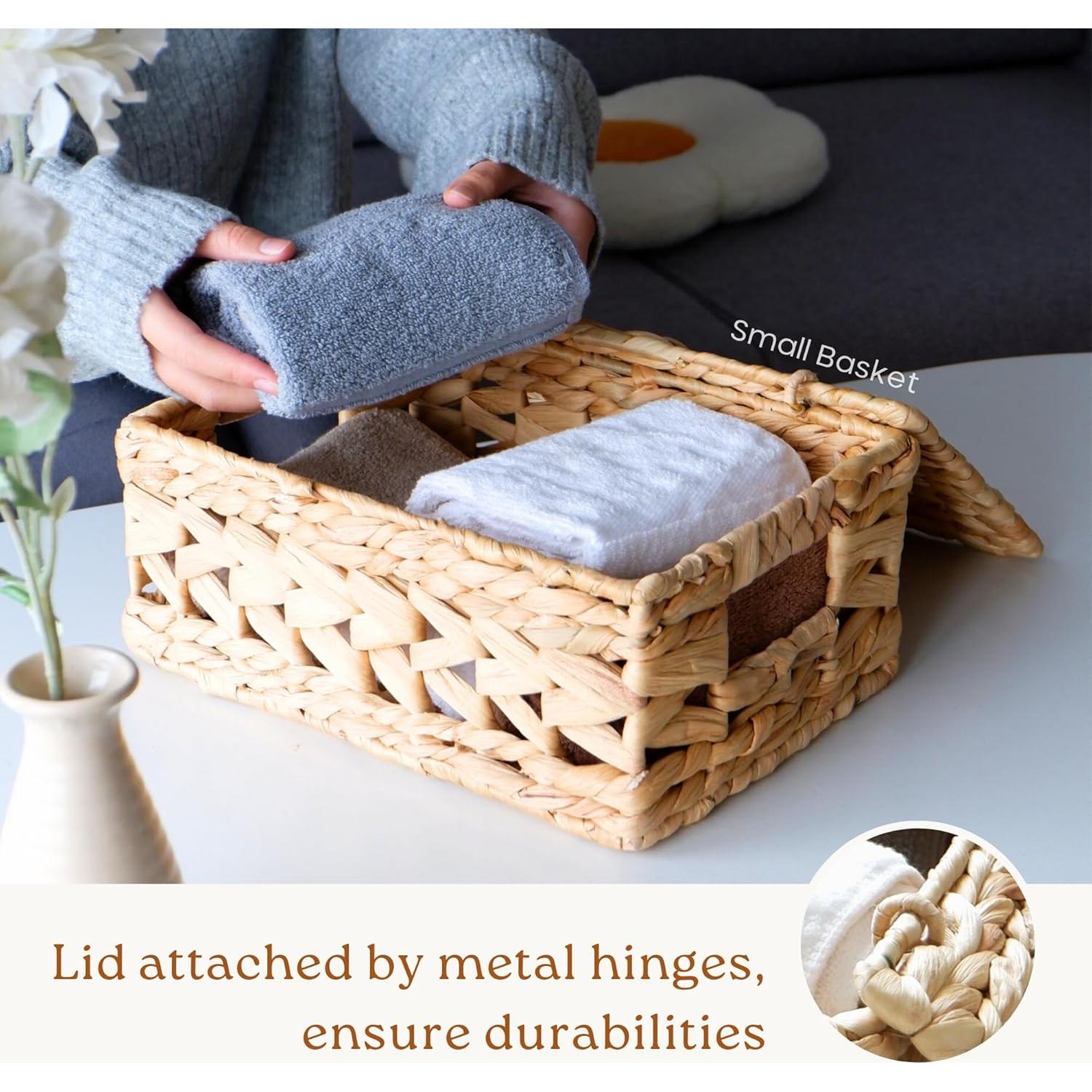 Cestas de Almacenamiento de Mimbre Chi An Home, Juego de 3