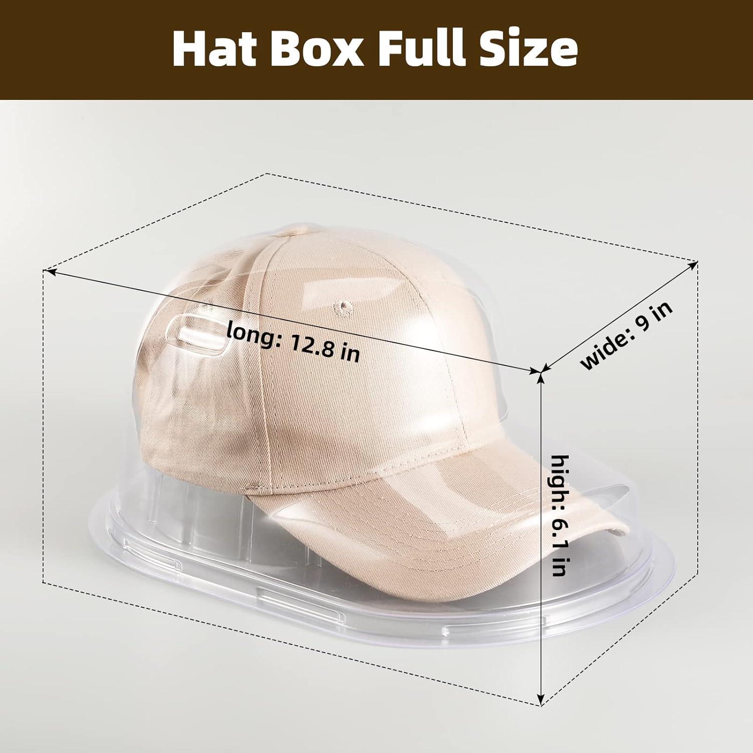 Exhibidor de Gorras de Béisbol Meisitai - 2 Juegos, Plástico Transparente