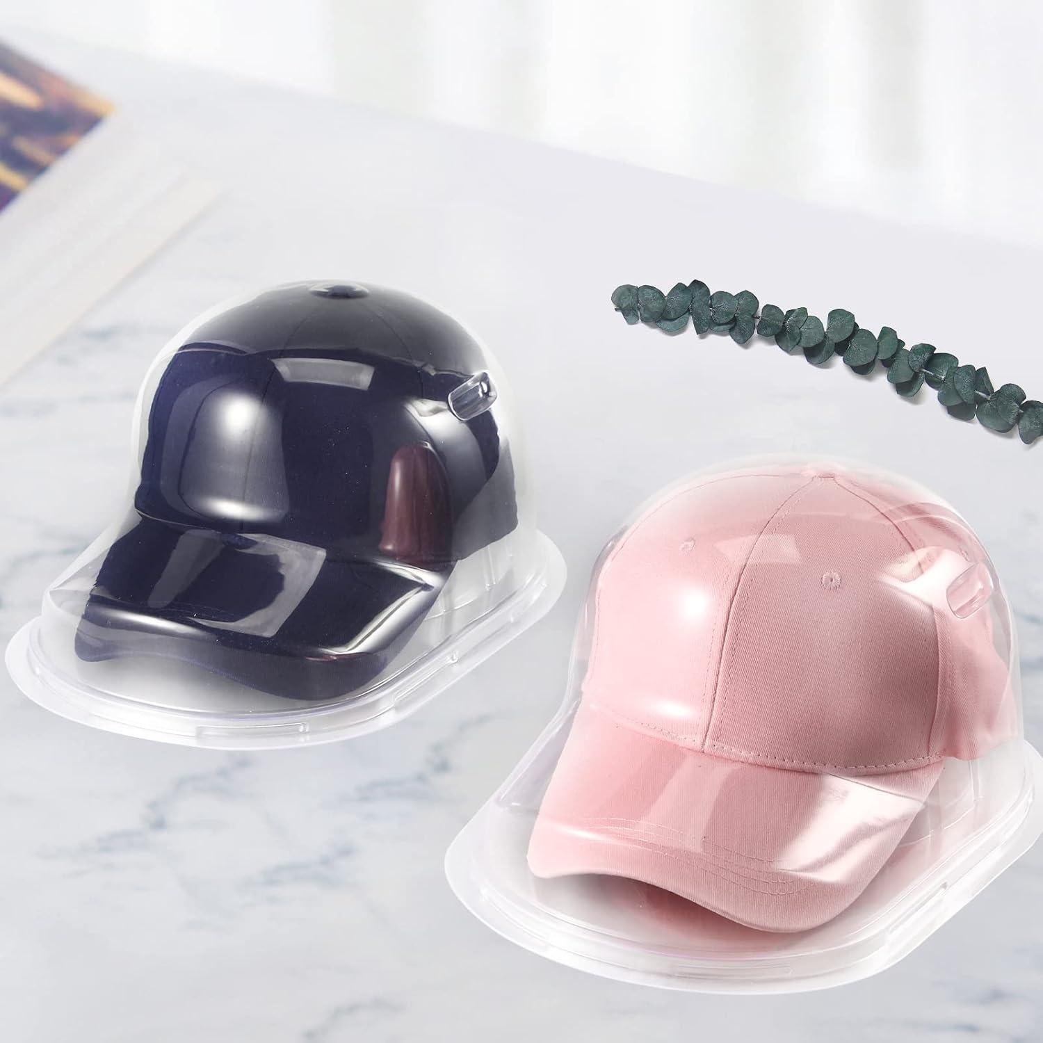 Exhibidor de Gorras de Béisbol Meisitai - 2 Juegos, Plástico Transparente