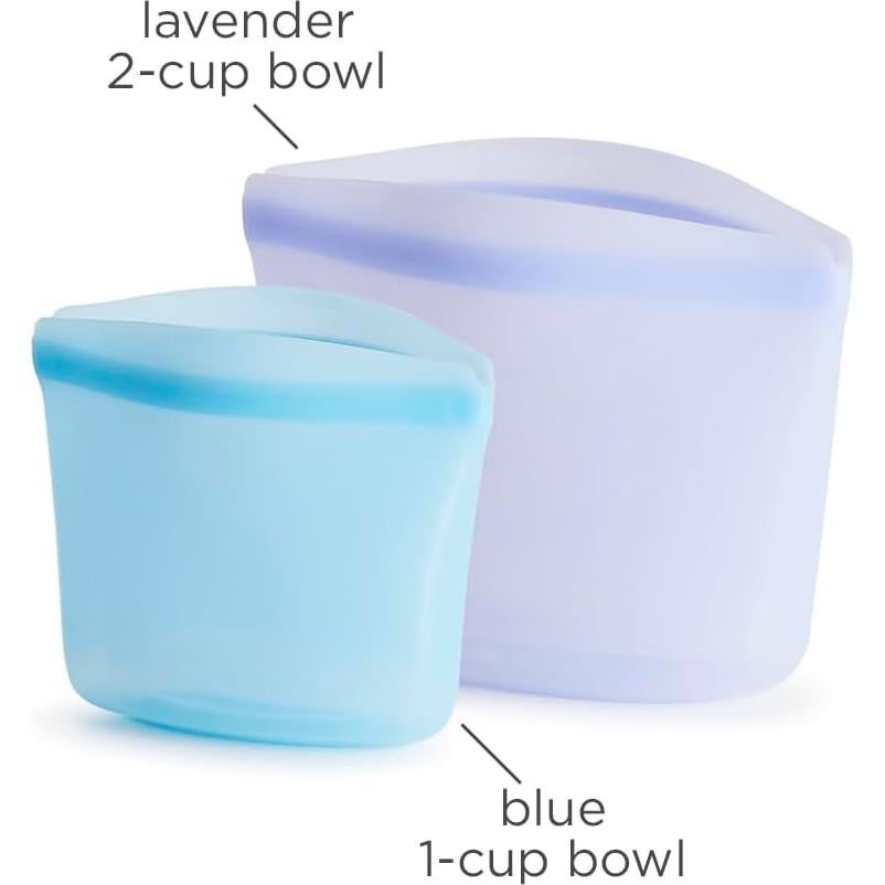 Bolsas de Almacenamiento de Silicona Stasher 2-Pack Azul Lavanda