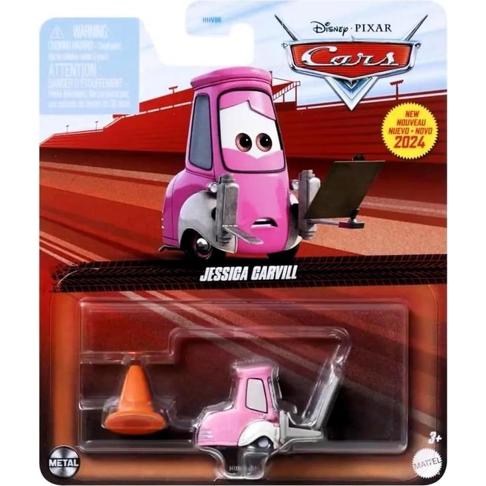 Disney Cars 2024 Diecast Jessica Carvill 1:55 Escala