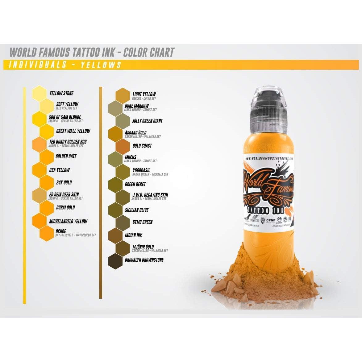 Tinta de Tatuaje Blanca Vegana World Famous 14.79 ml