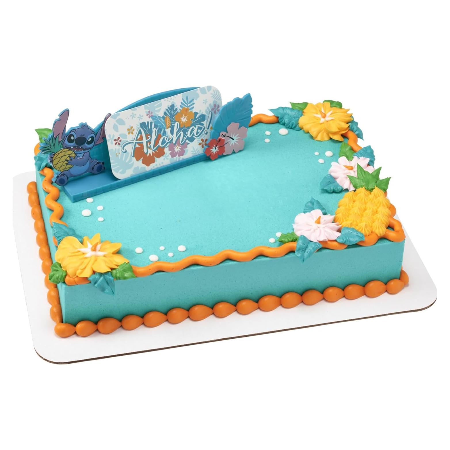 Adorno de Pastel Aloha Stitch Disney DecoSet Personalizable