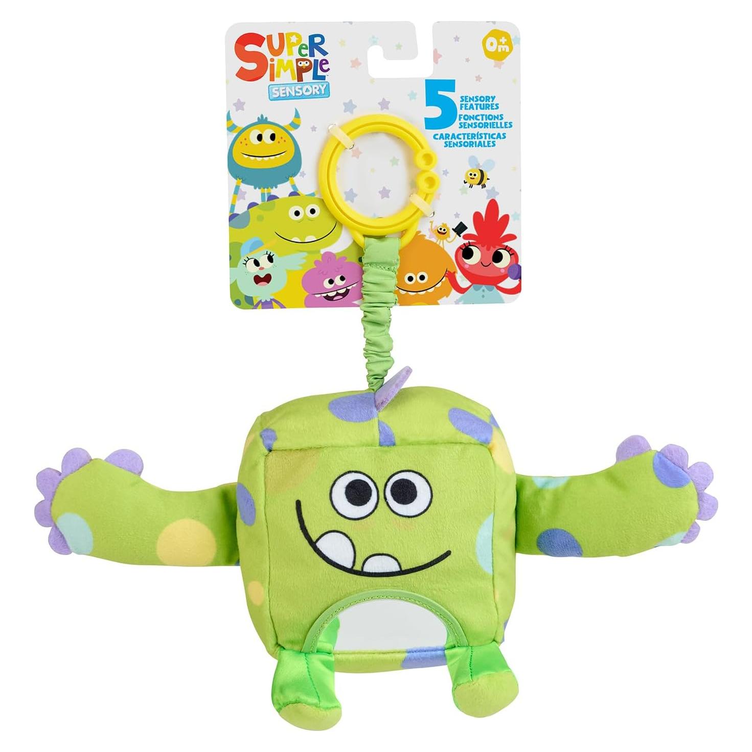 Monstruo de Peluche Sensorial WowWee Hugo Verde - 5 Características