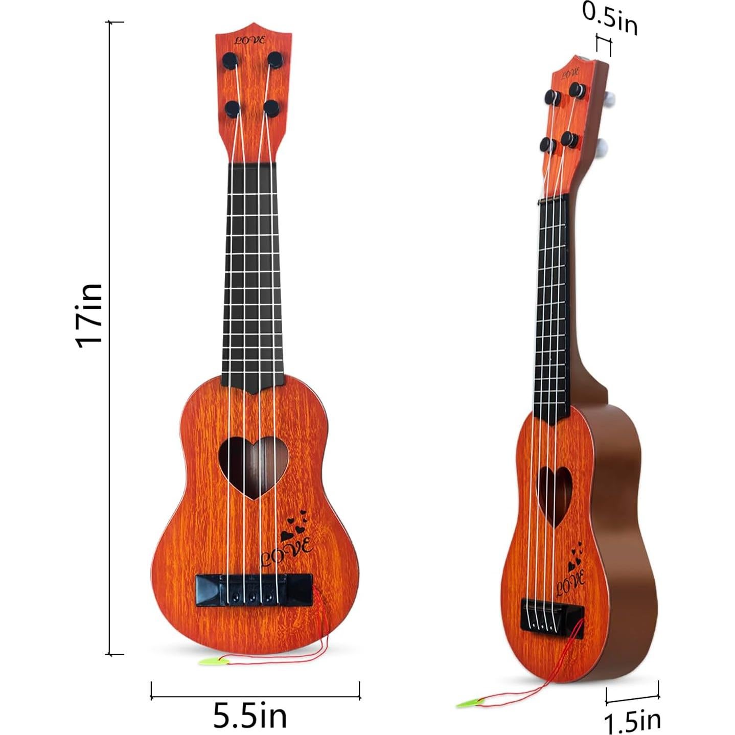 Juguete Musical Ukulele para Niños Hhobby Stars 43.5 cm