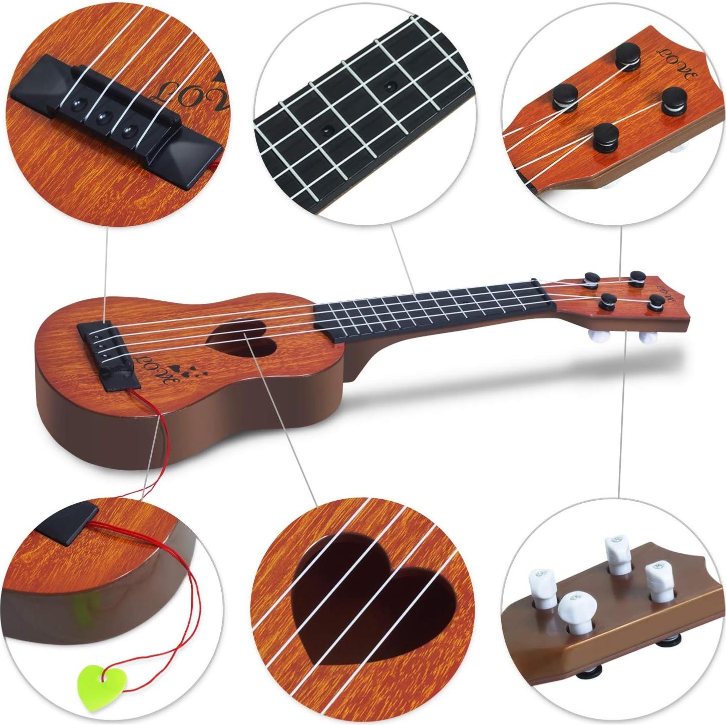 Juguete Musical Ukulele para Niños Hhobby Stars 43.5 cm