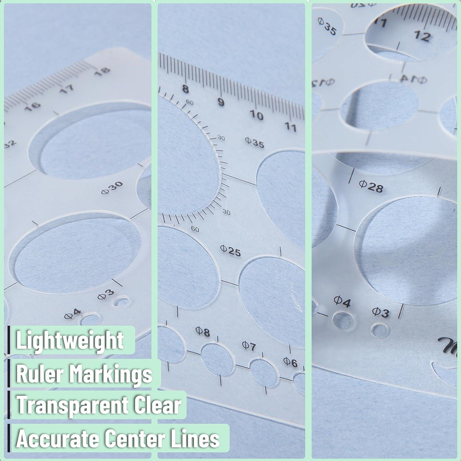 Plantilla de Círculo Mr. Pen - Plástico Transparente 1 Pieza