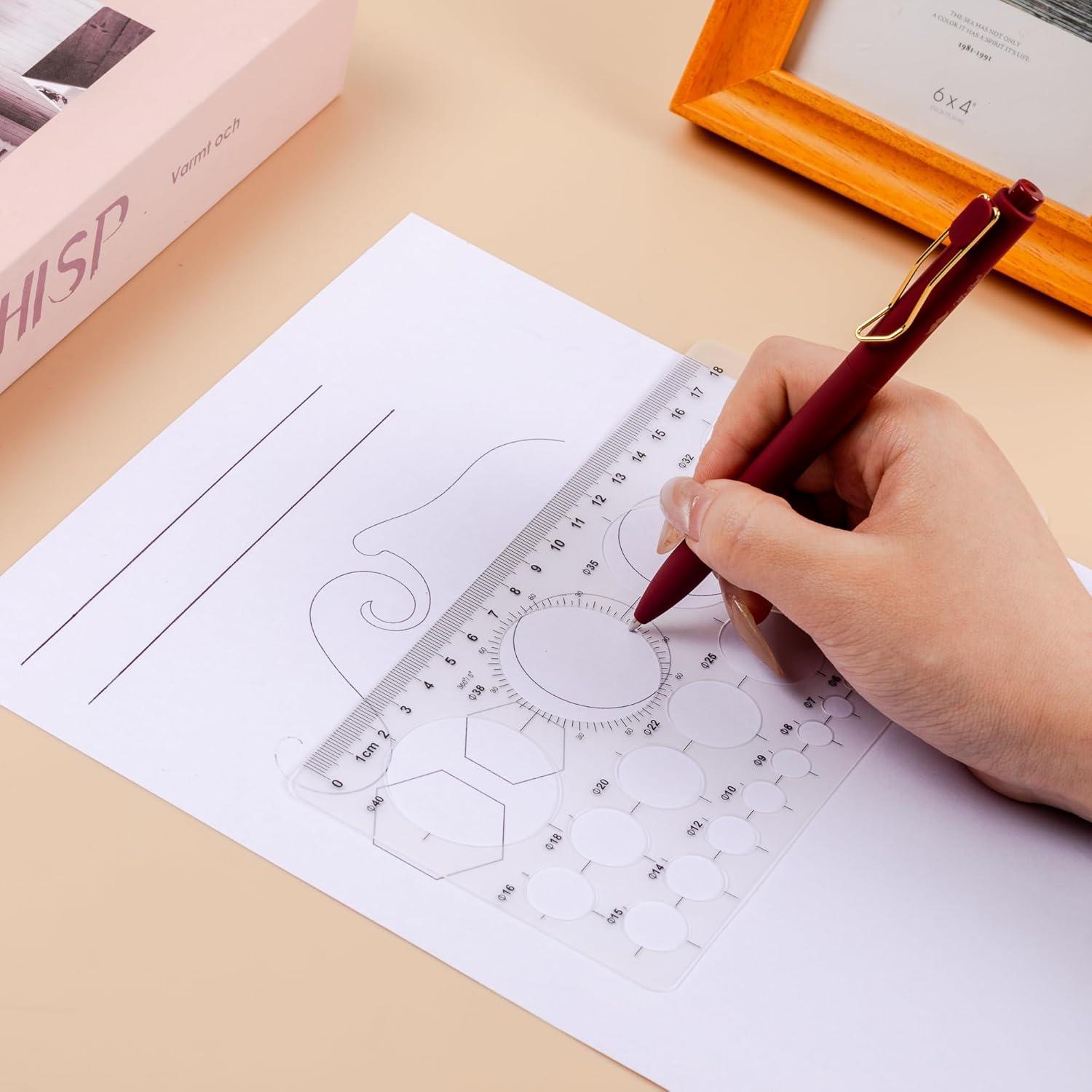 Plantilla de Círculo Mr. Pen - Plástico Transparente 1 Pieza