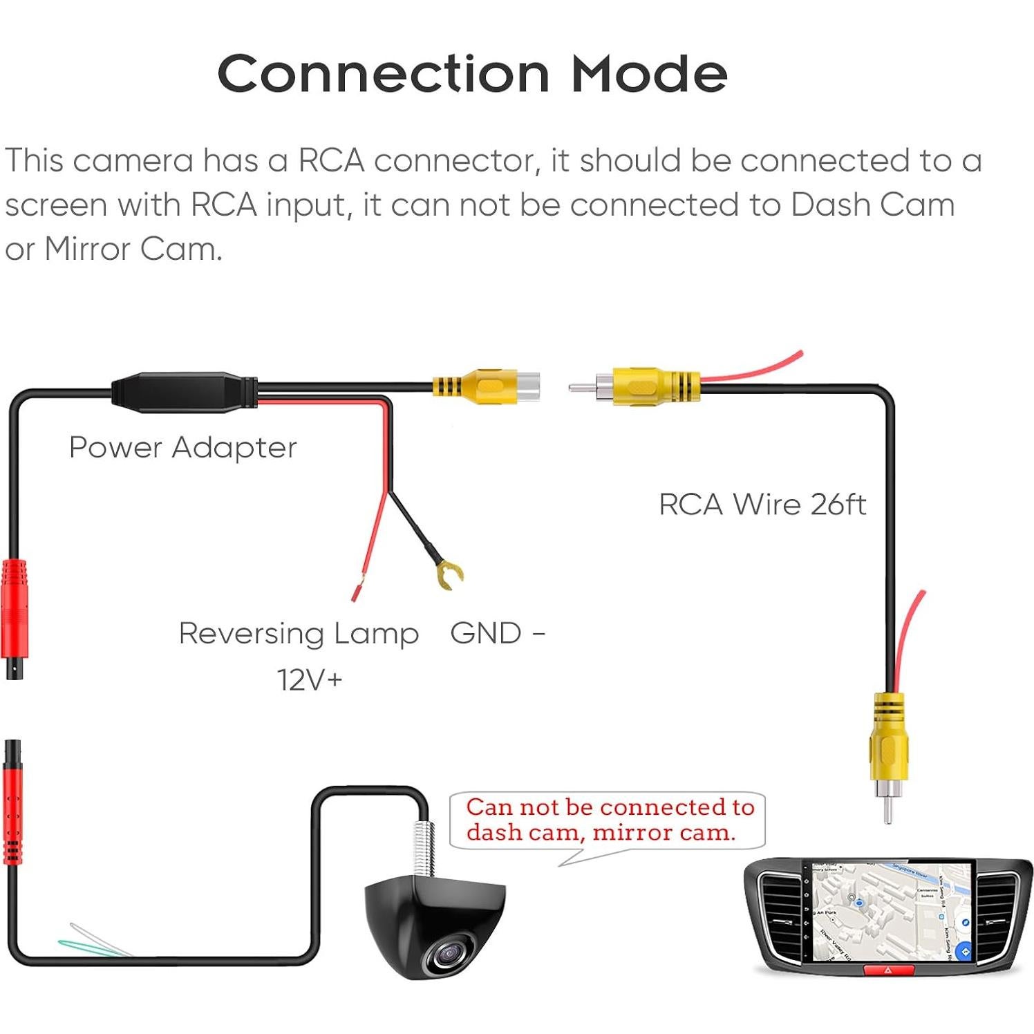 Cámara de Respaldo PixelMan PMG3A HD Impermeable 170°
