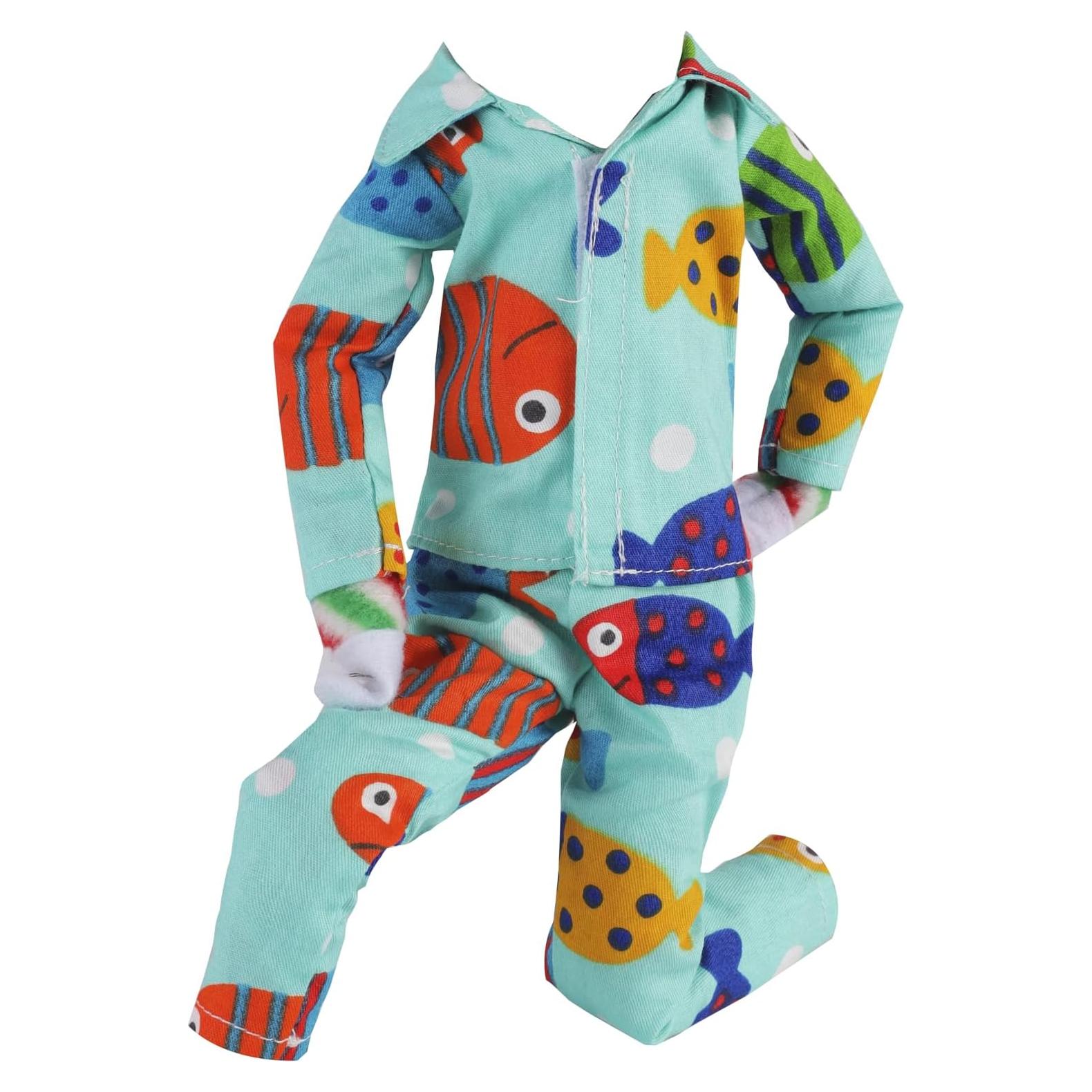 Pijama Camisón Verde Navidad E-TING para Muñeca Elfo