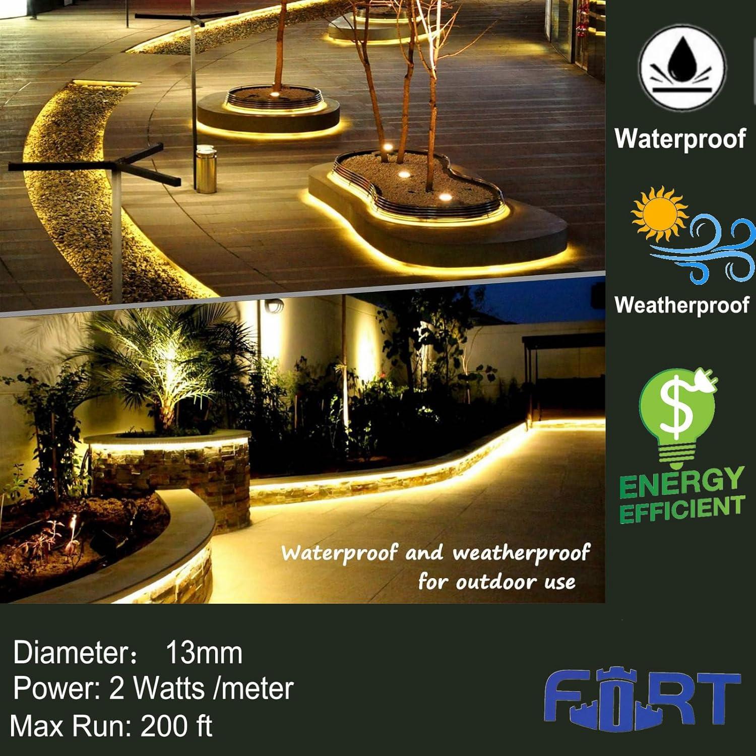 Luz de Cuerda LED FORT 10m Blanca Cálida Impermeable 120V