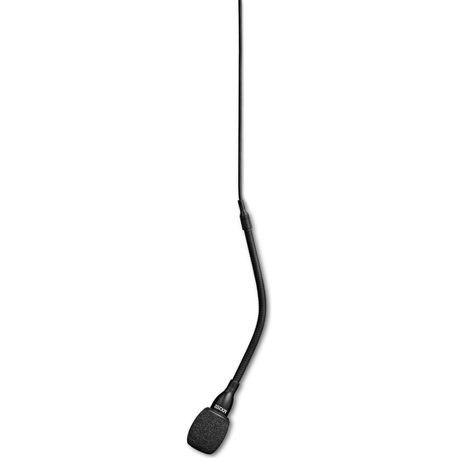 Micrófono de Techo Shure MX202B/C Cardioide Negro con Preamplificador