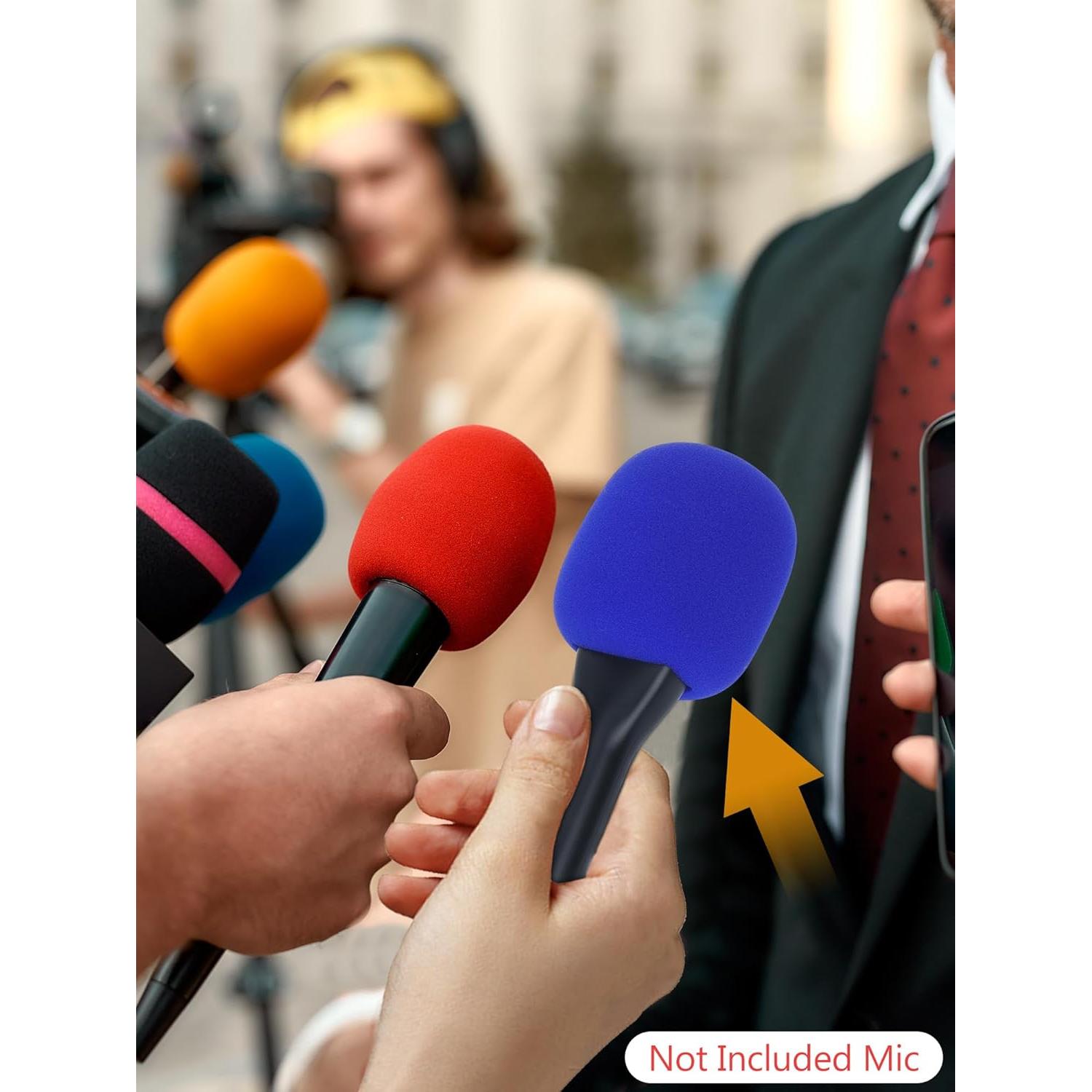 Adaptador de Mano YOUSHARES con Parabrisas Espuma Azul para Micrófonos Inalámbricos