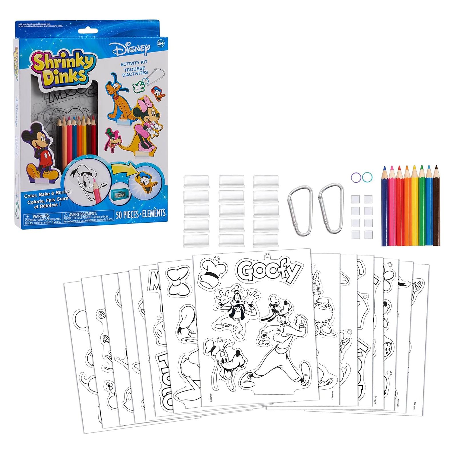 Kit de Shrinky Dinks Disney Just Play - 15 Hojas Preimpresas